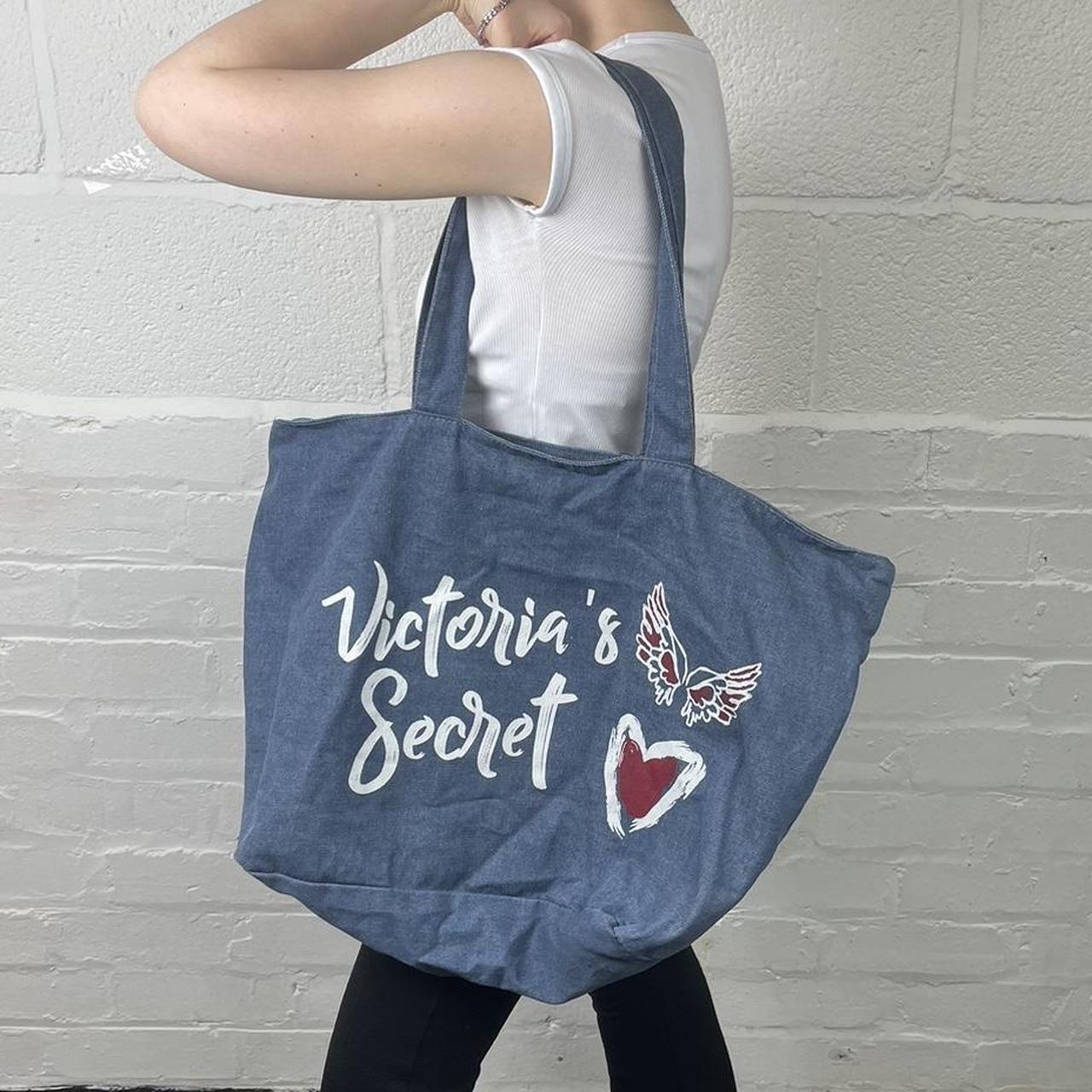 Victoria's secret clearance denim tote