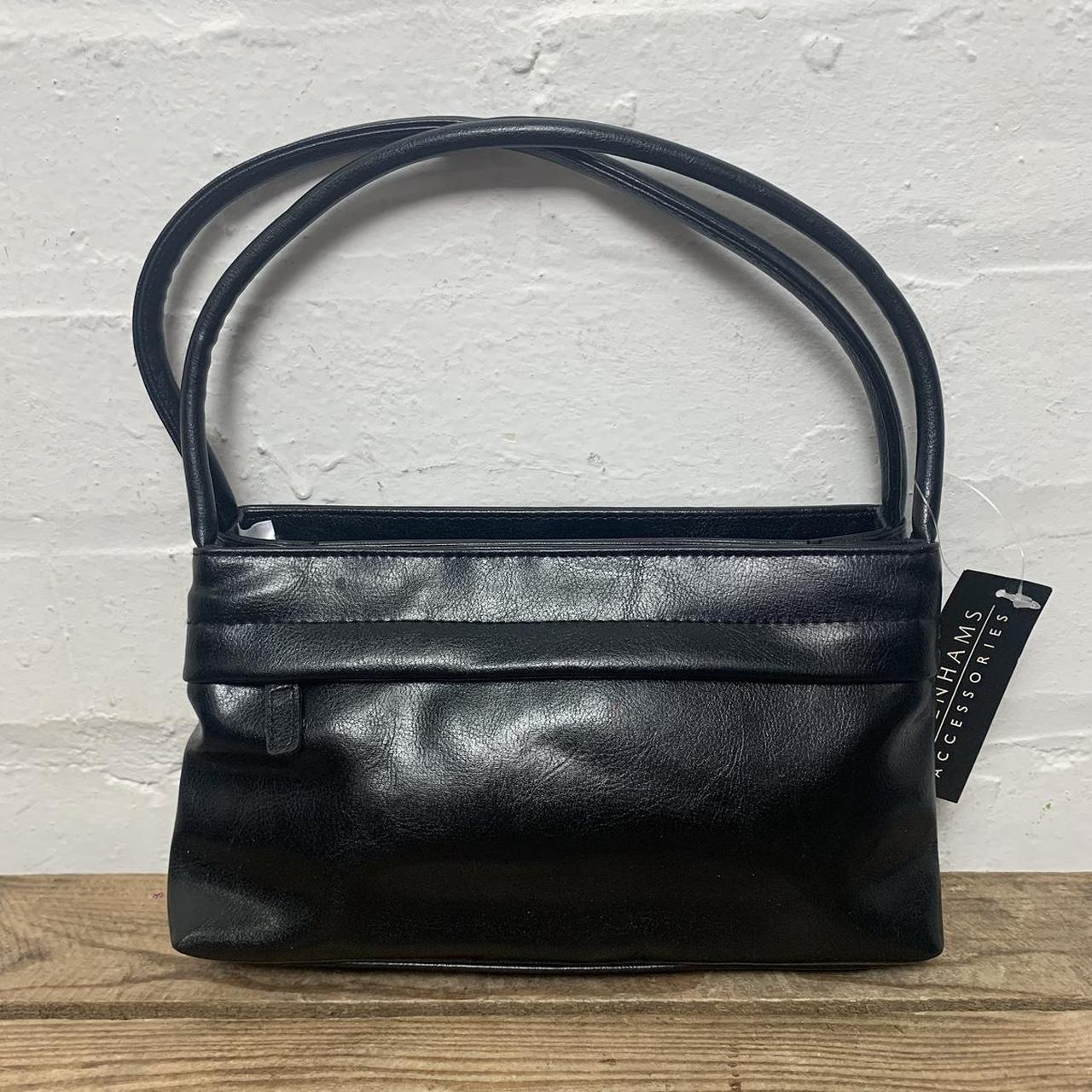 Features BNWT Vintage Debenhams Faux Leather black. Depop