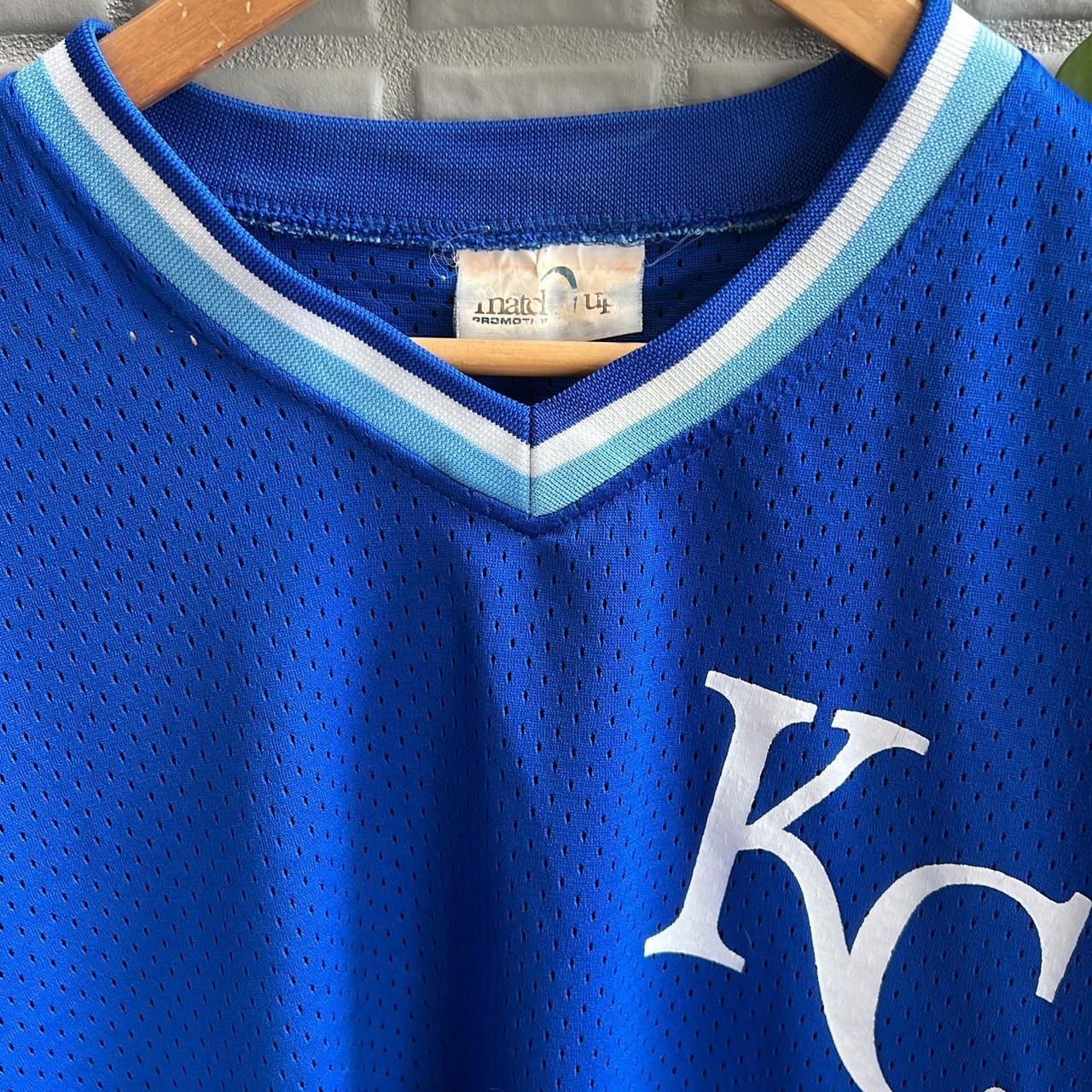 Vintage Kansas City Royals MLB Blue Promo Short Sleeve T-Shirt Men