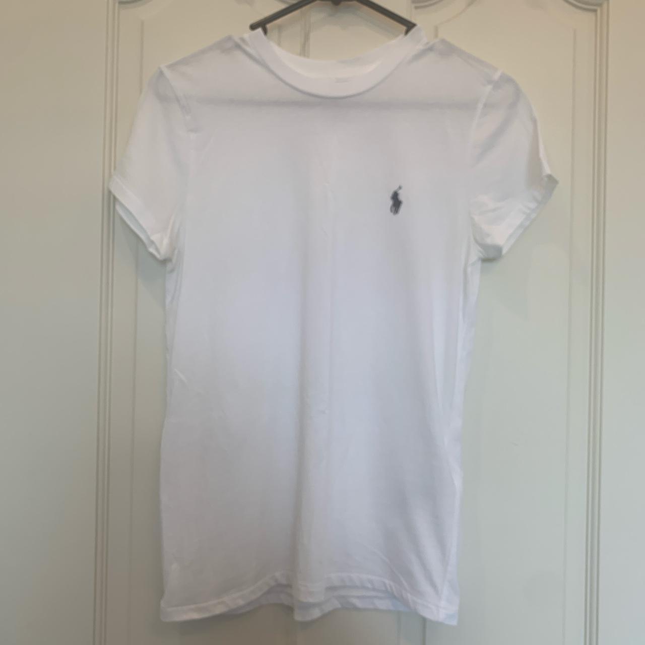 Polo Ralph Lauren white tshirt. Size XS. Barely... - Depop