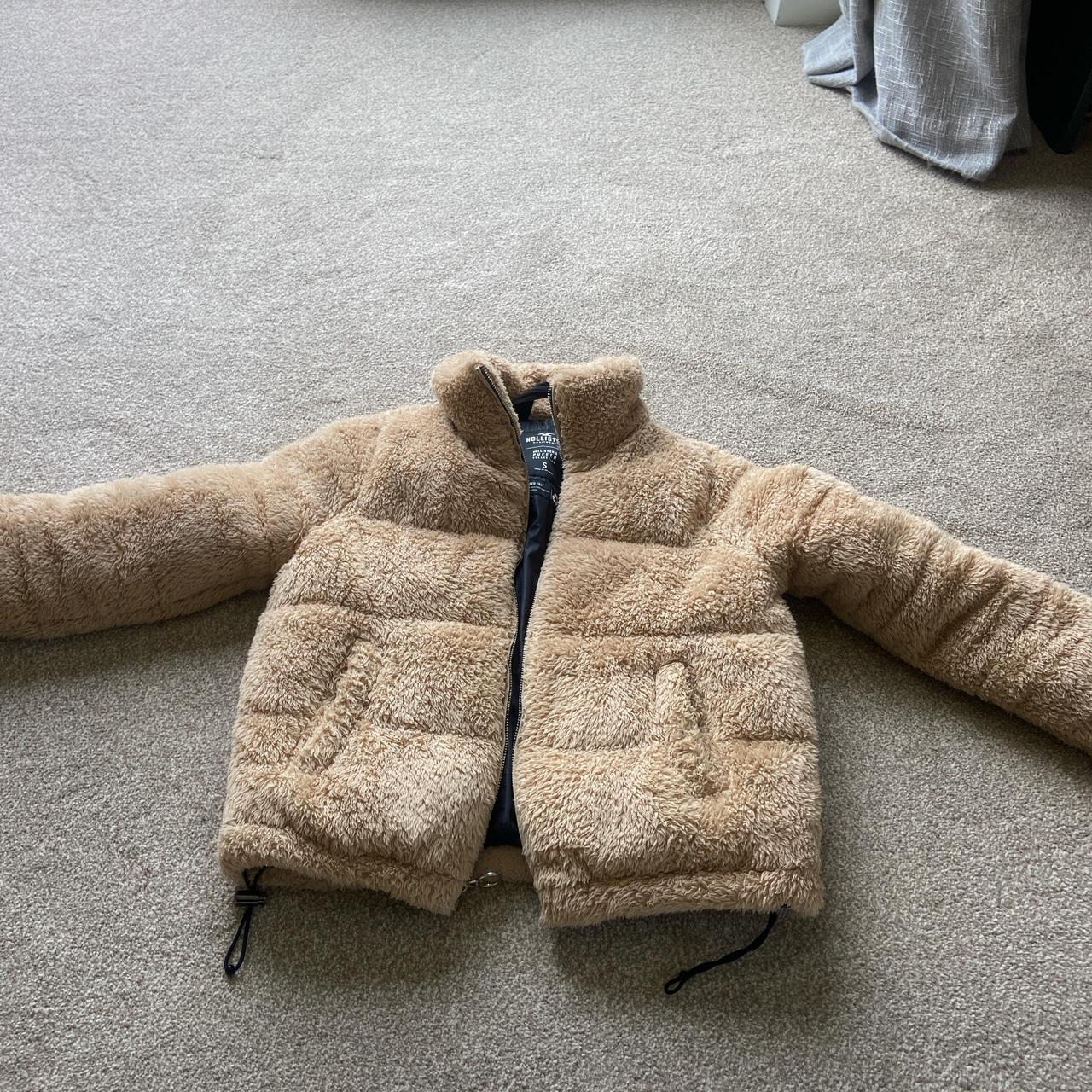 Teddy bear coat hollister on sale