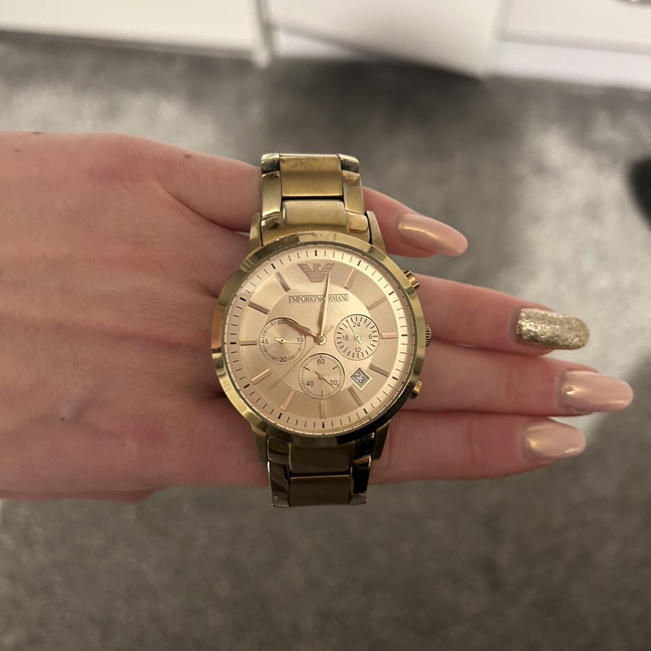 Armani Ar2452 Rose Gold Emporio Armani AR2452 Rose Gold As I Depop