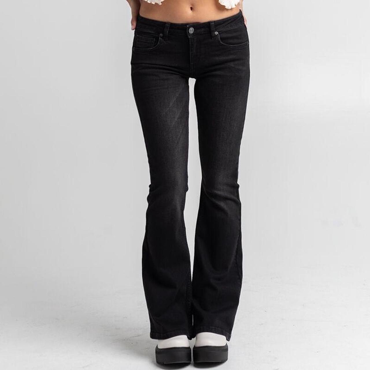 BDG low waisted black flared jeans Size 32 Waist... - Depop