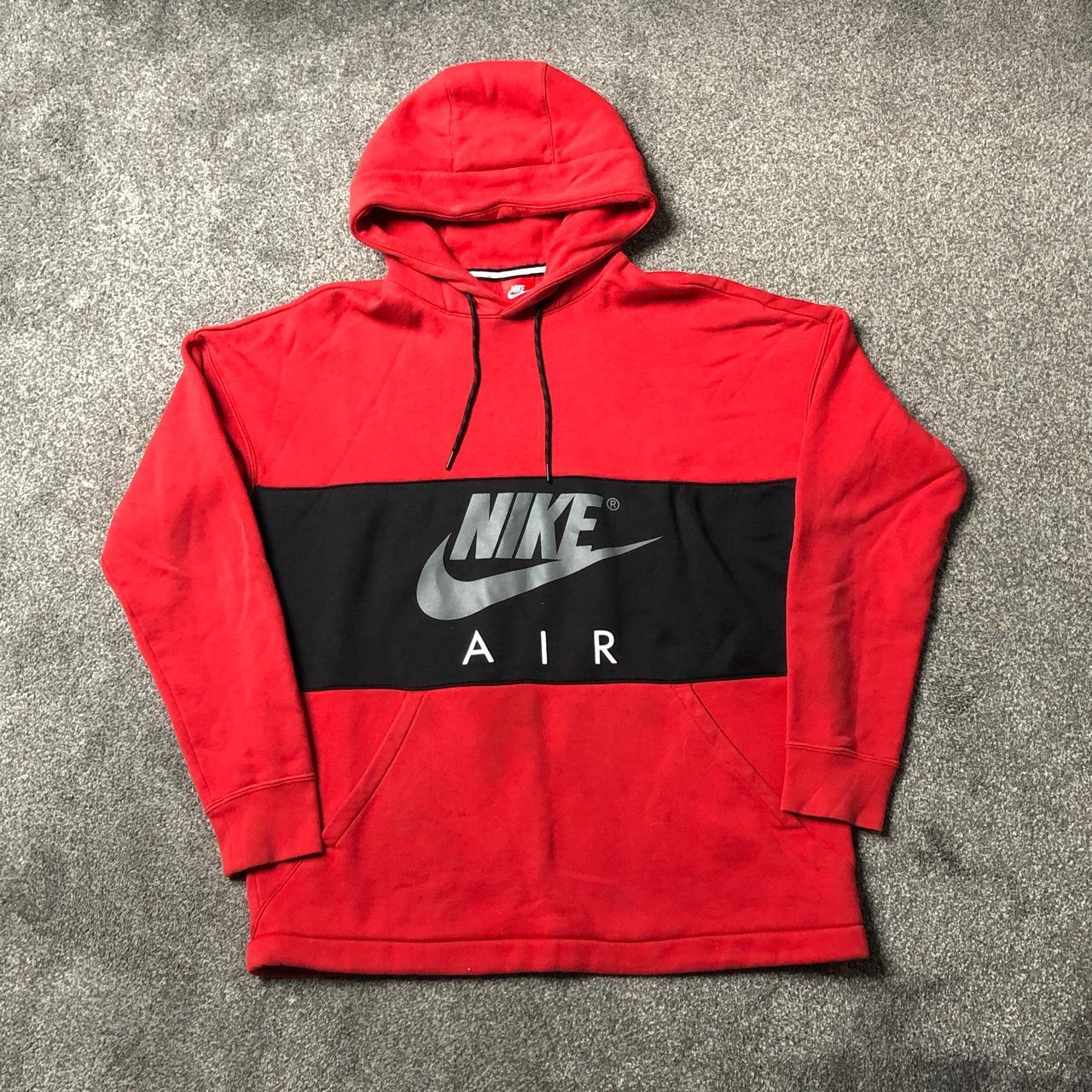 nike air jordan hoodie black and red