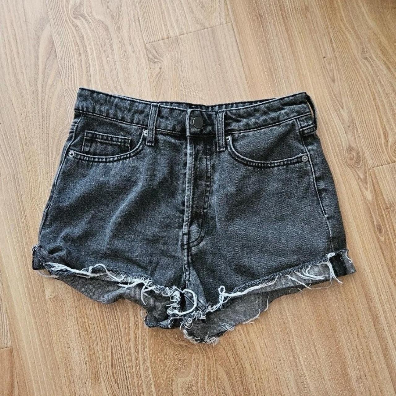 Black denim cutoff outlet shorts