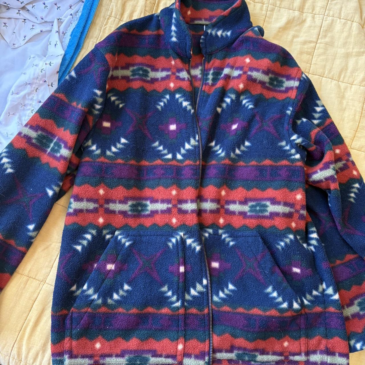 Women's Jacket - Multi/Blue - M – Aztec patterned… - image 2