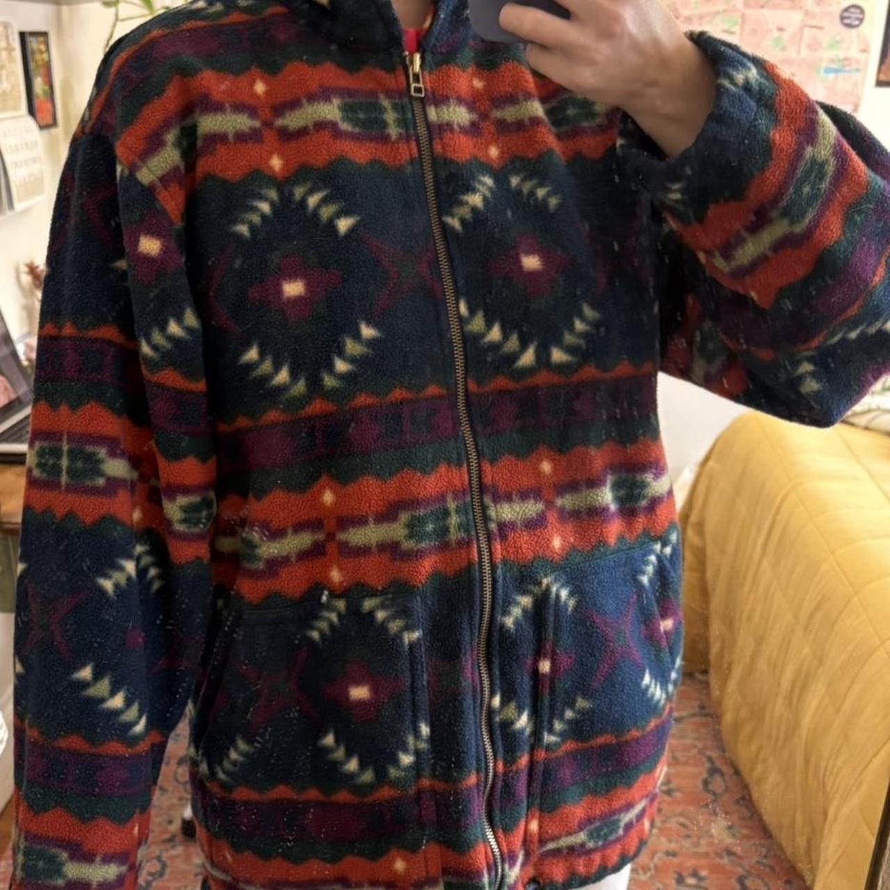 Women's Jacket - Multi/Blue - M – Aztec patterned… - image 1