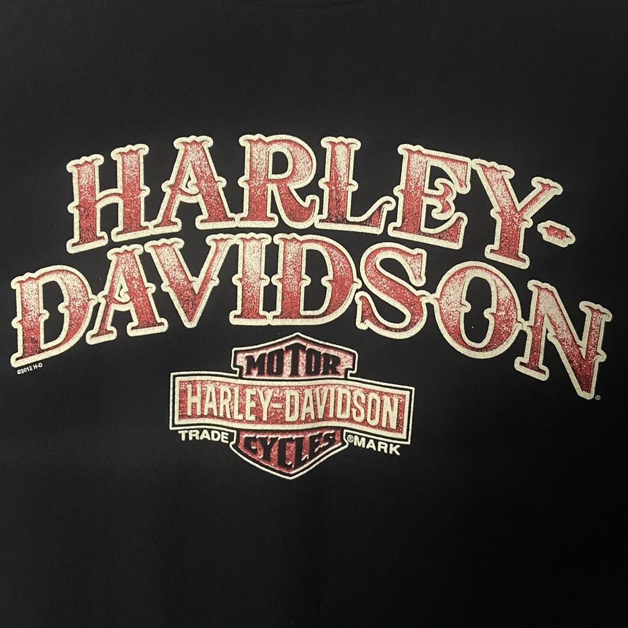 * 2012 HARLEY DAVIDSON biker tee shirt with red... - Depop