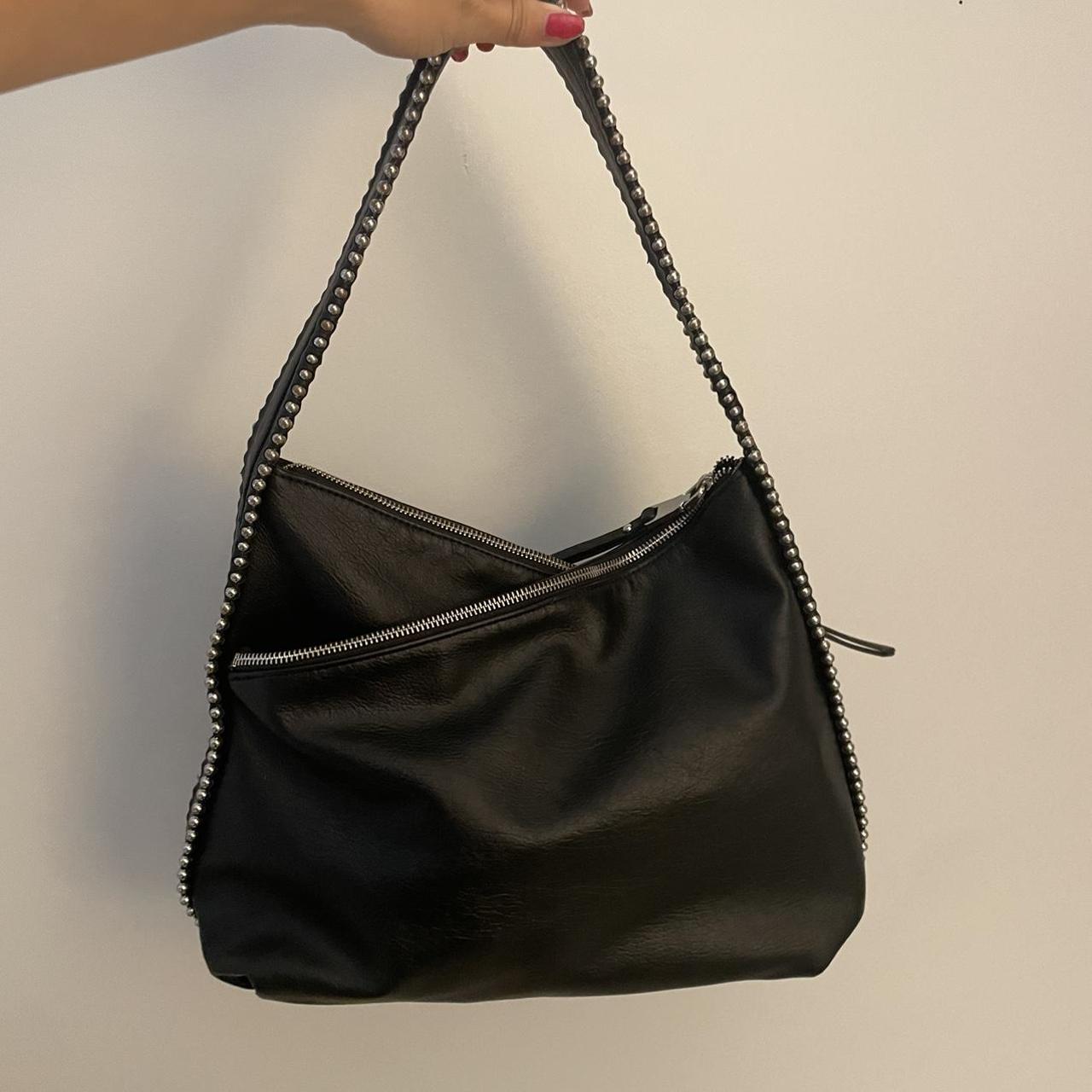 Asymmetrical Shoulder bag - Black