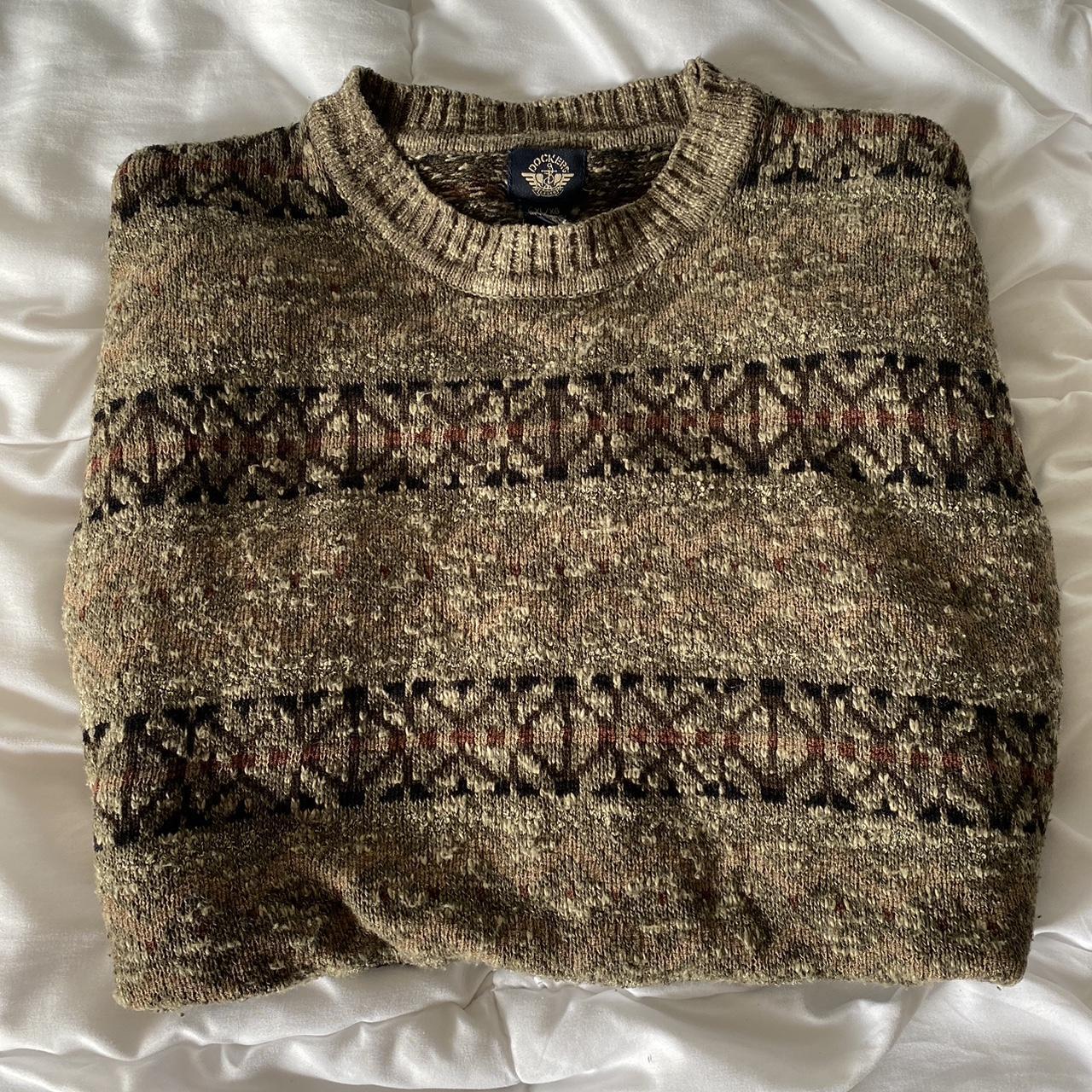 vintage grandpa sweater. not itchy and fits super... - Depop