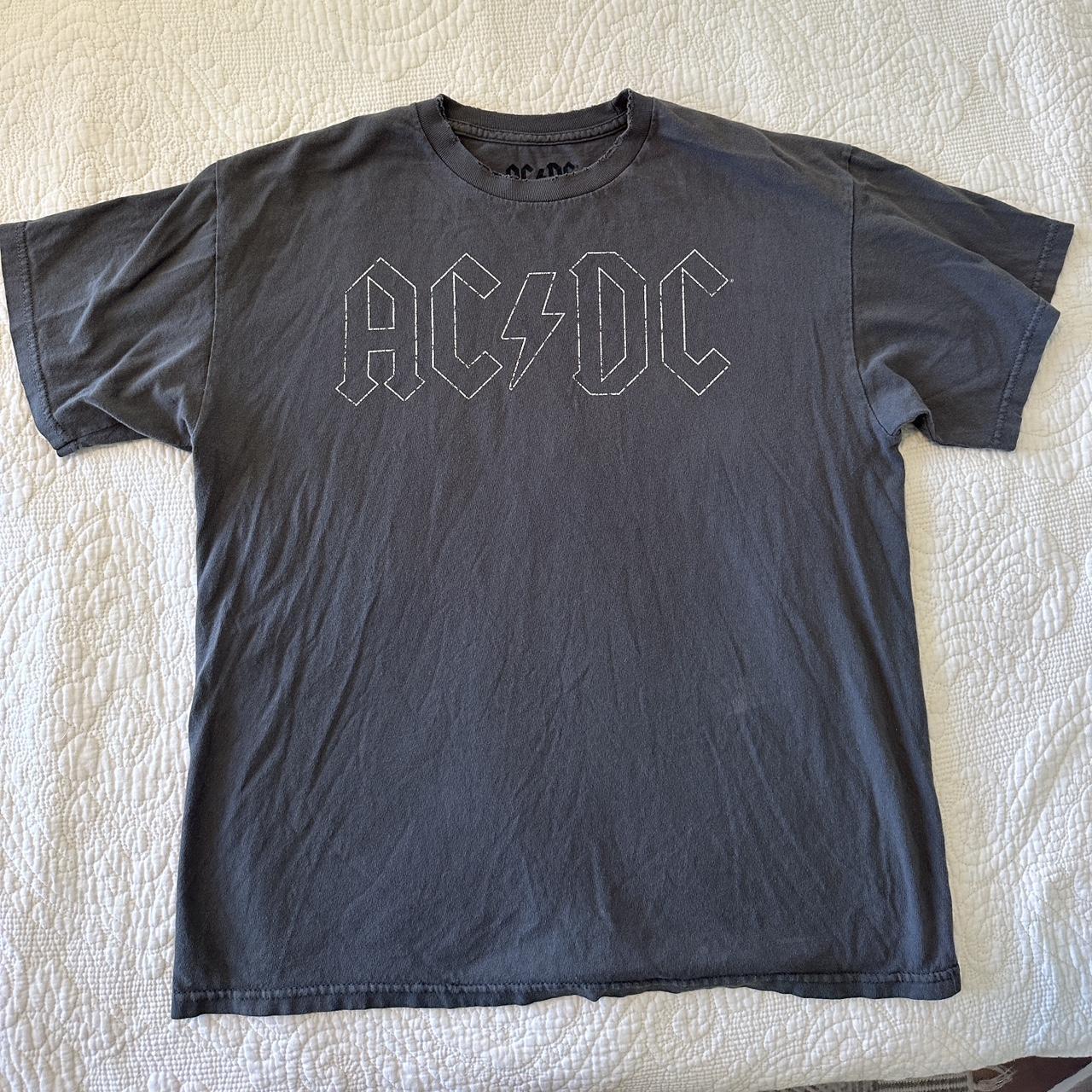 Rad distresses ACDC T - Depop