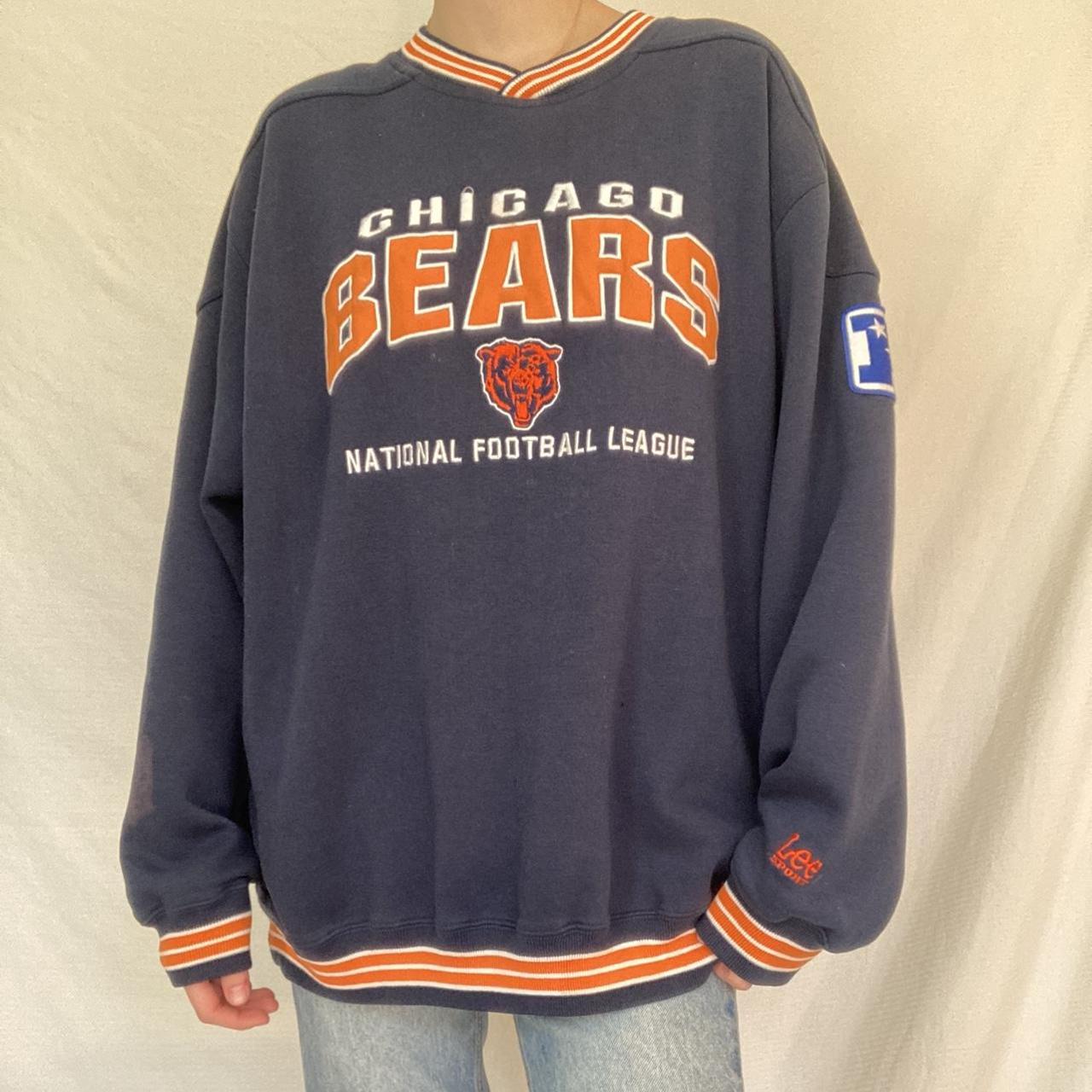 Chicago Bears Da Bears Vintage NFL Crewneck Sweatshirt/Navy / XL