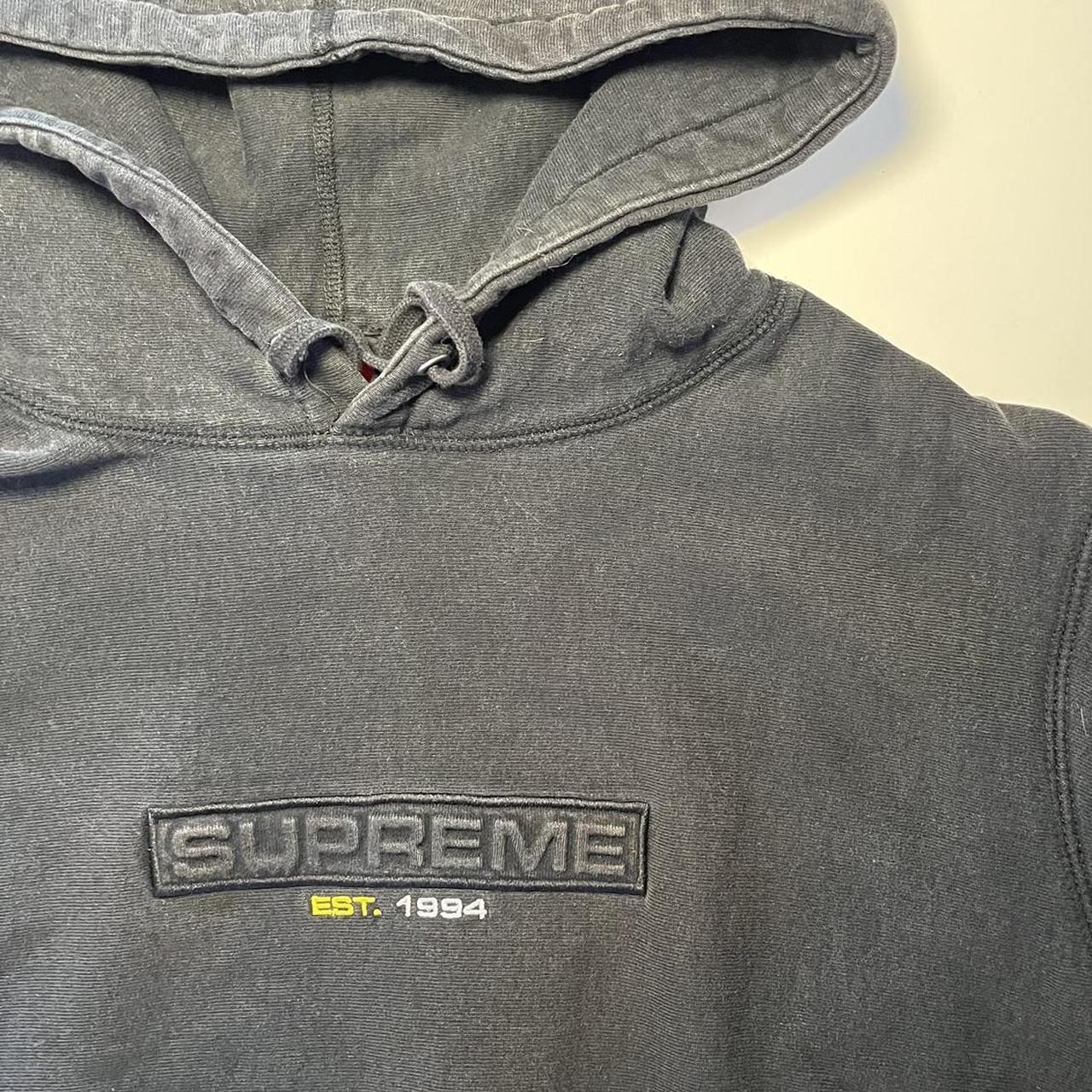 Supreme Embossed Logo Hoodie size M very thick... Depop