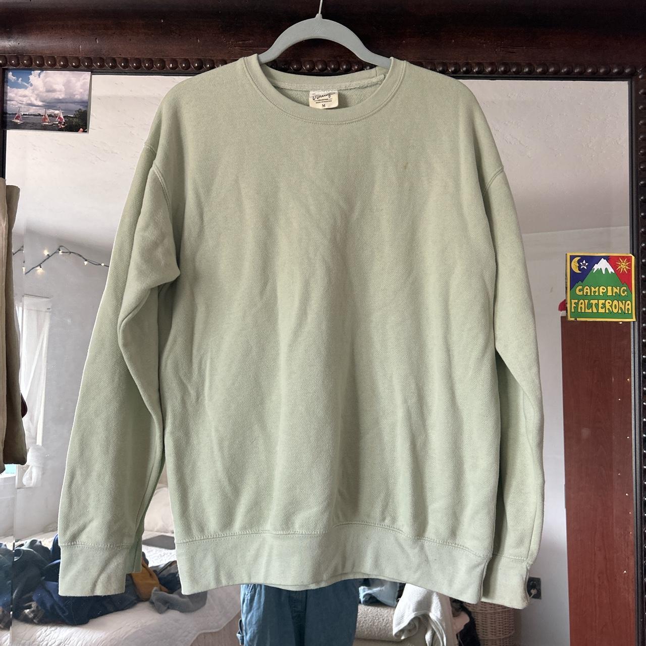 light green U.S vintage collection sweatshirt I... - Depop