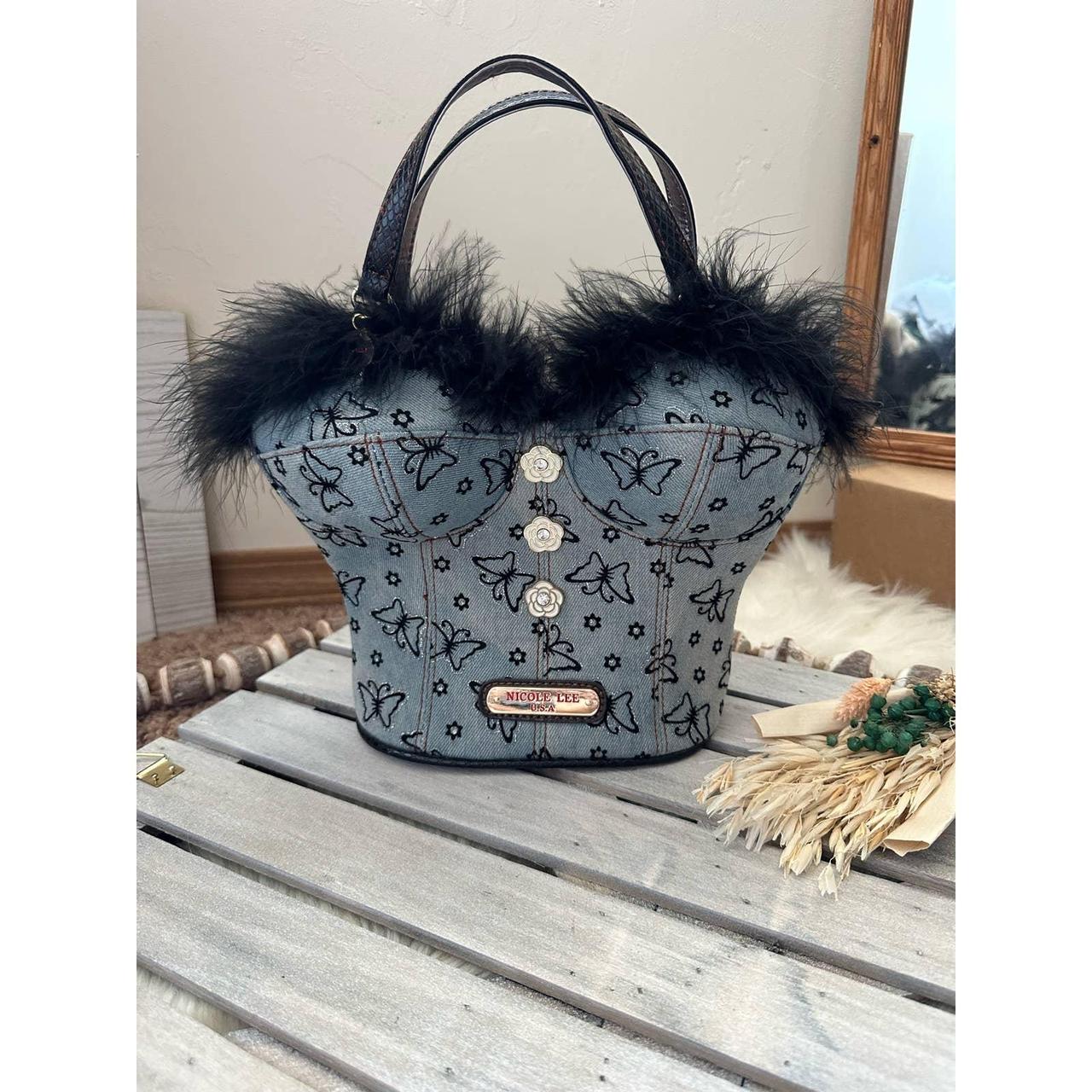 Rare baby blue ostrich guess purse In perfect - Depop
