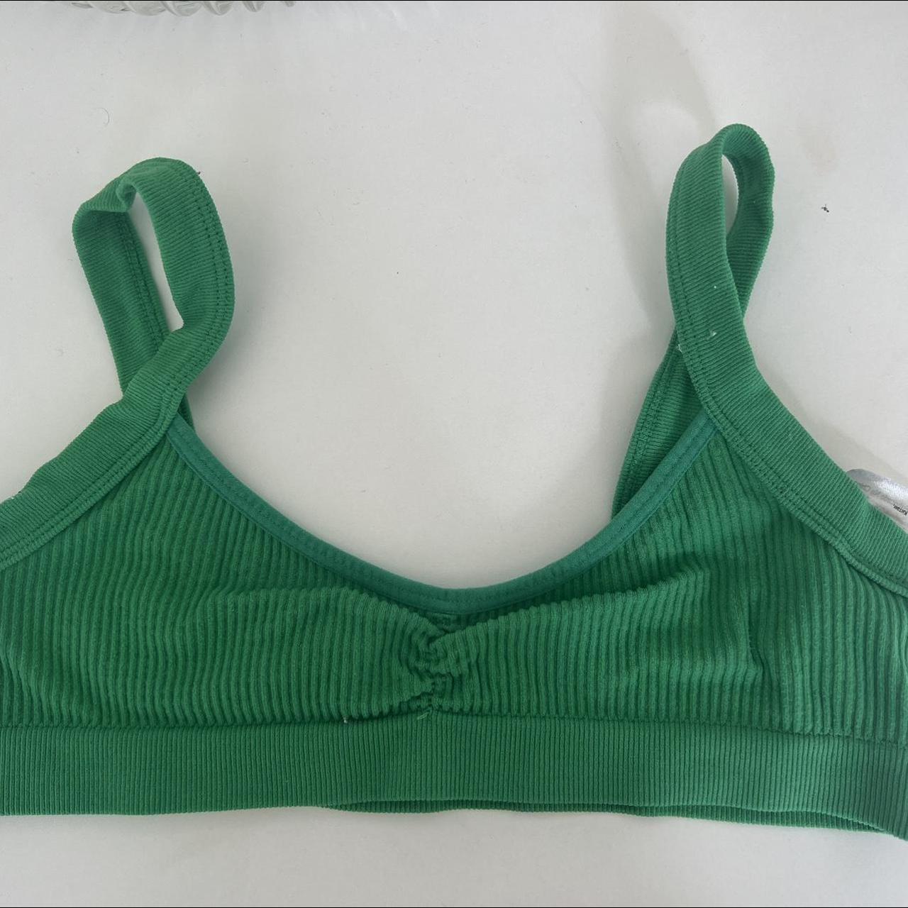 Women's Green Bra | Depop