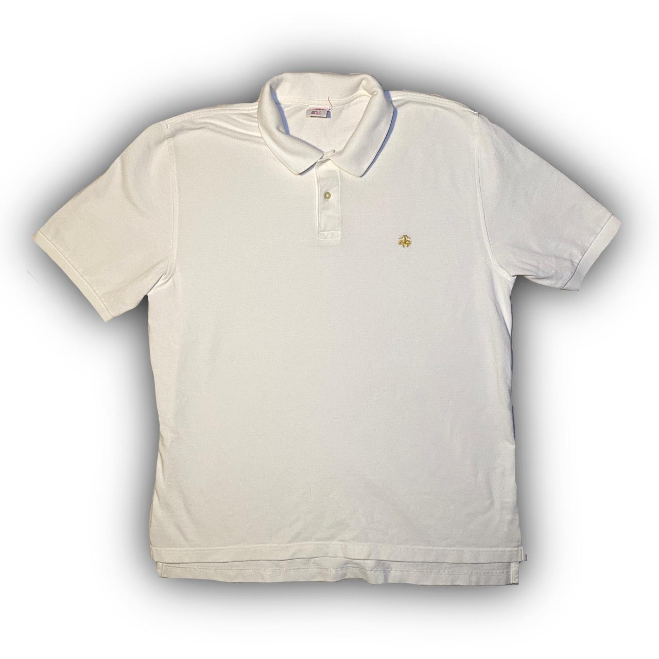 Brooks Brothers Men's Cream Poloshirts Depop