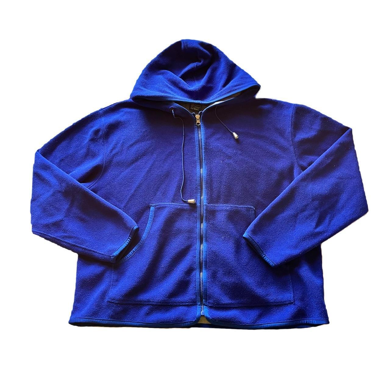 Vintage 90s Blue Zip Up Jacket An all bright blue... - Depop