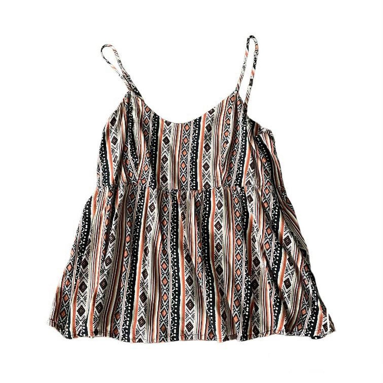 Forever 21 Women's Cream and Brown Vest Depop