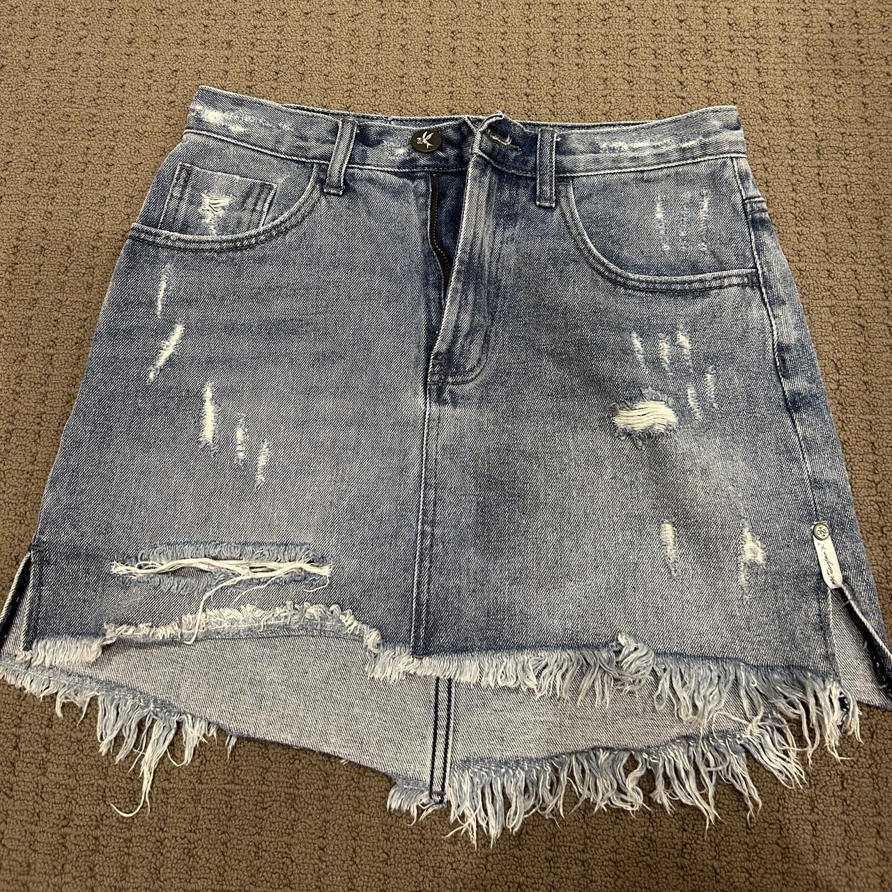 one teaspoon denim skirt size 28 - Depop