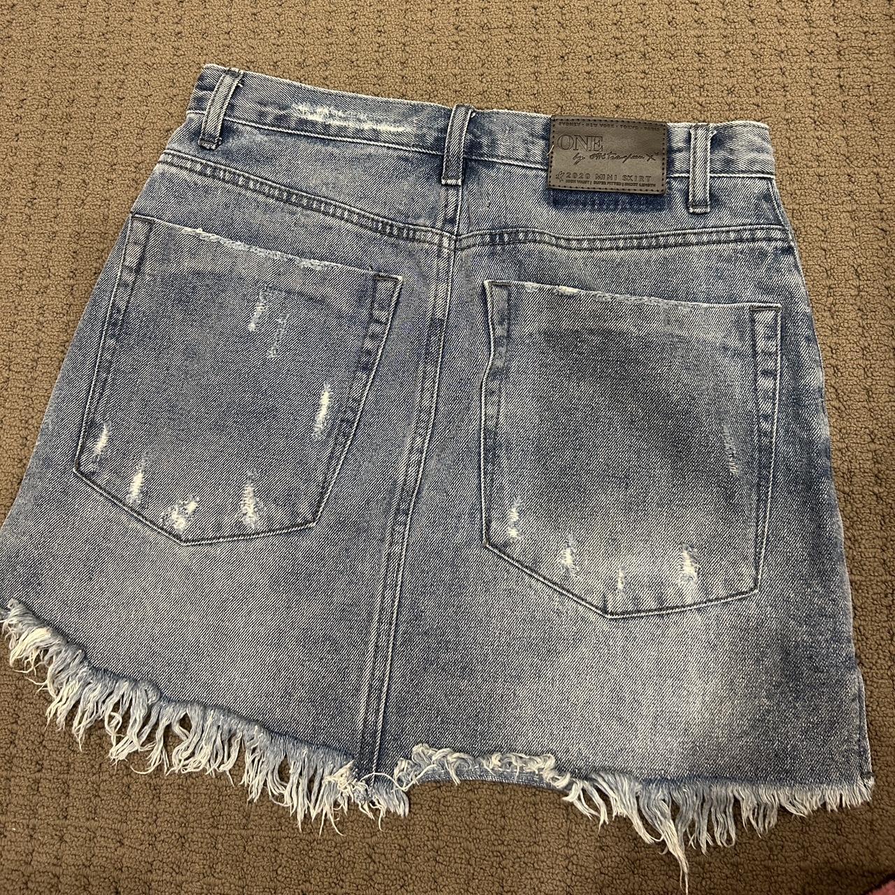 one teaspoon denim skirt size 28 - Depop