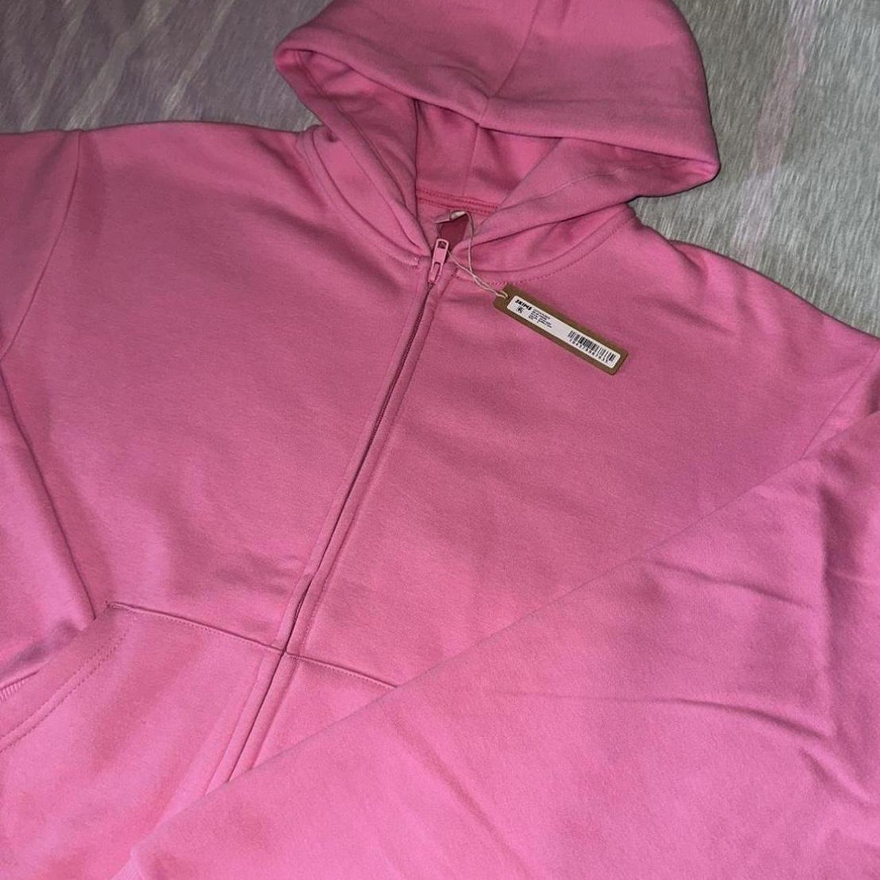 Skims pink bubblegum cotton fleece shops pullover hoodie