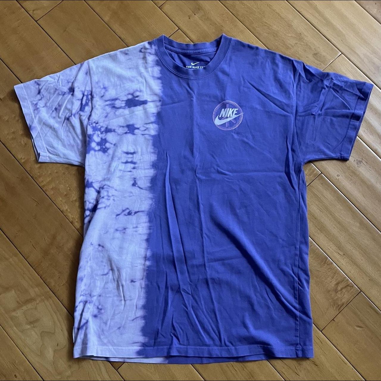 Nike purple tie dye sales shirt