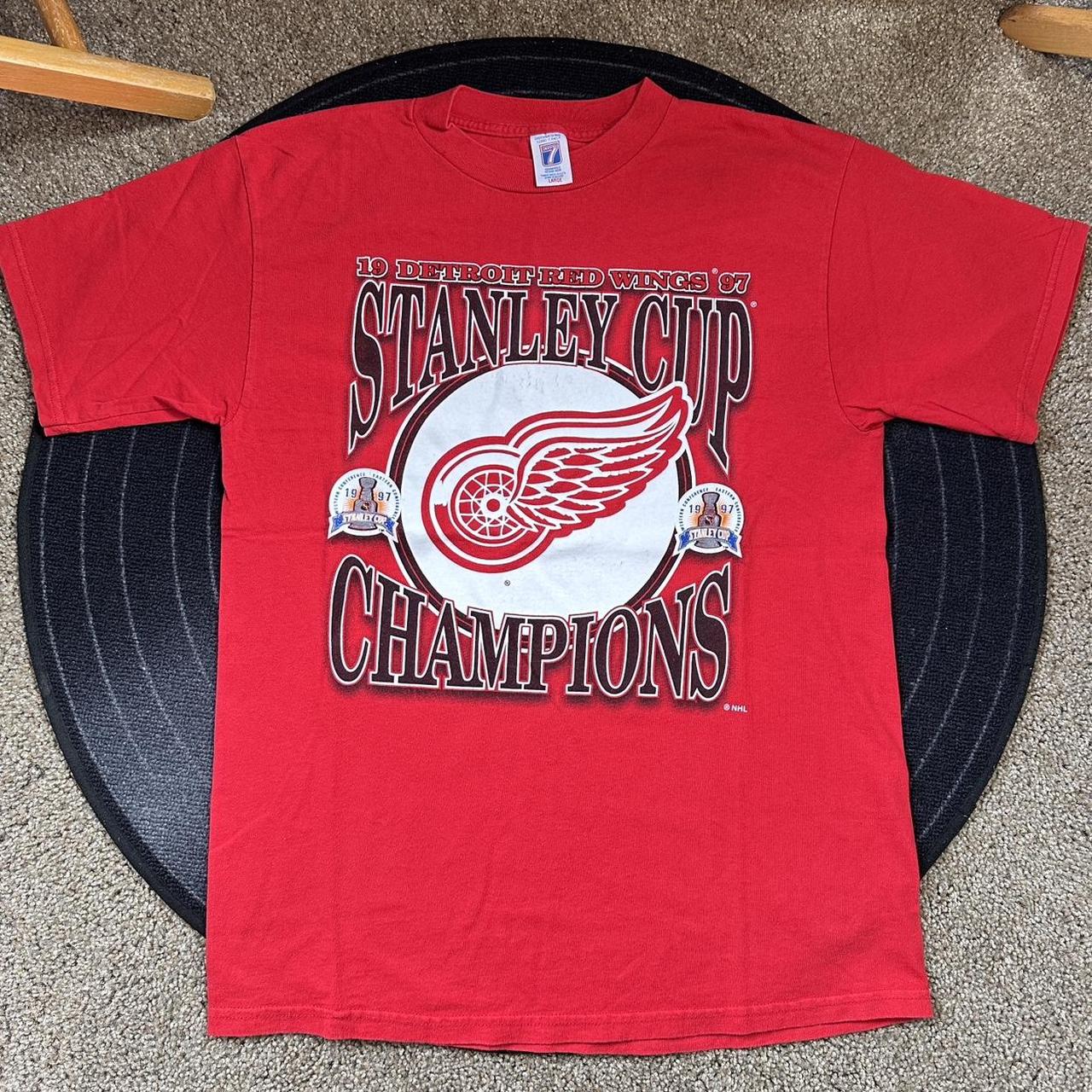 Vintage 1997 Red wings Championship Stanley cup... - Depop