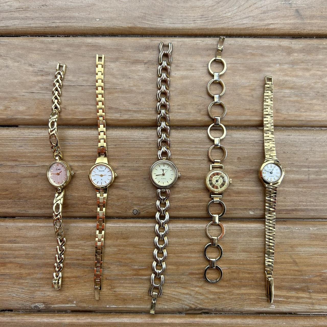 Vintage y2k gold tone ladies dainty watches Please... - Depop