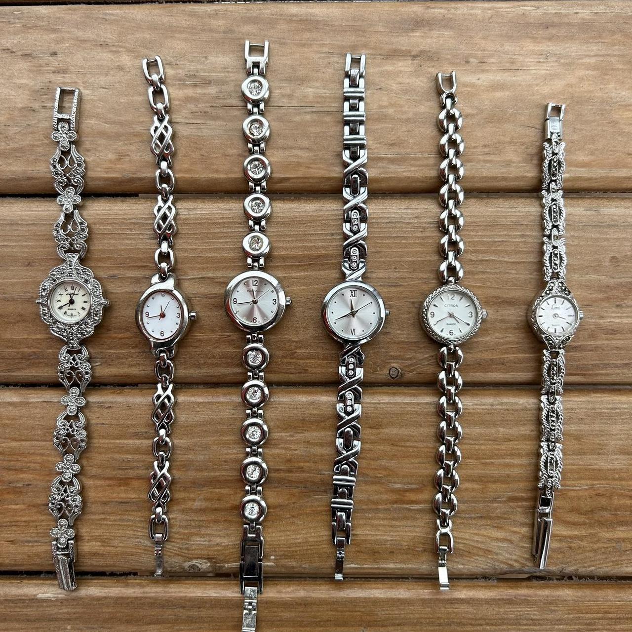 Vintage ladies silver tone dainty watches Please... - Depop