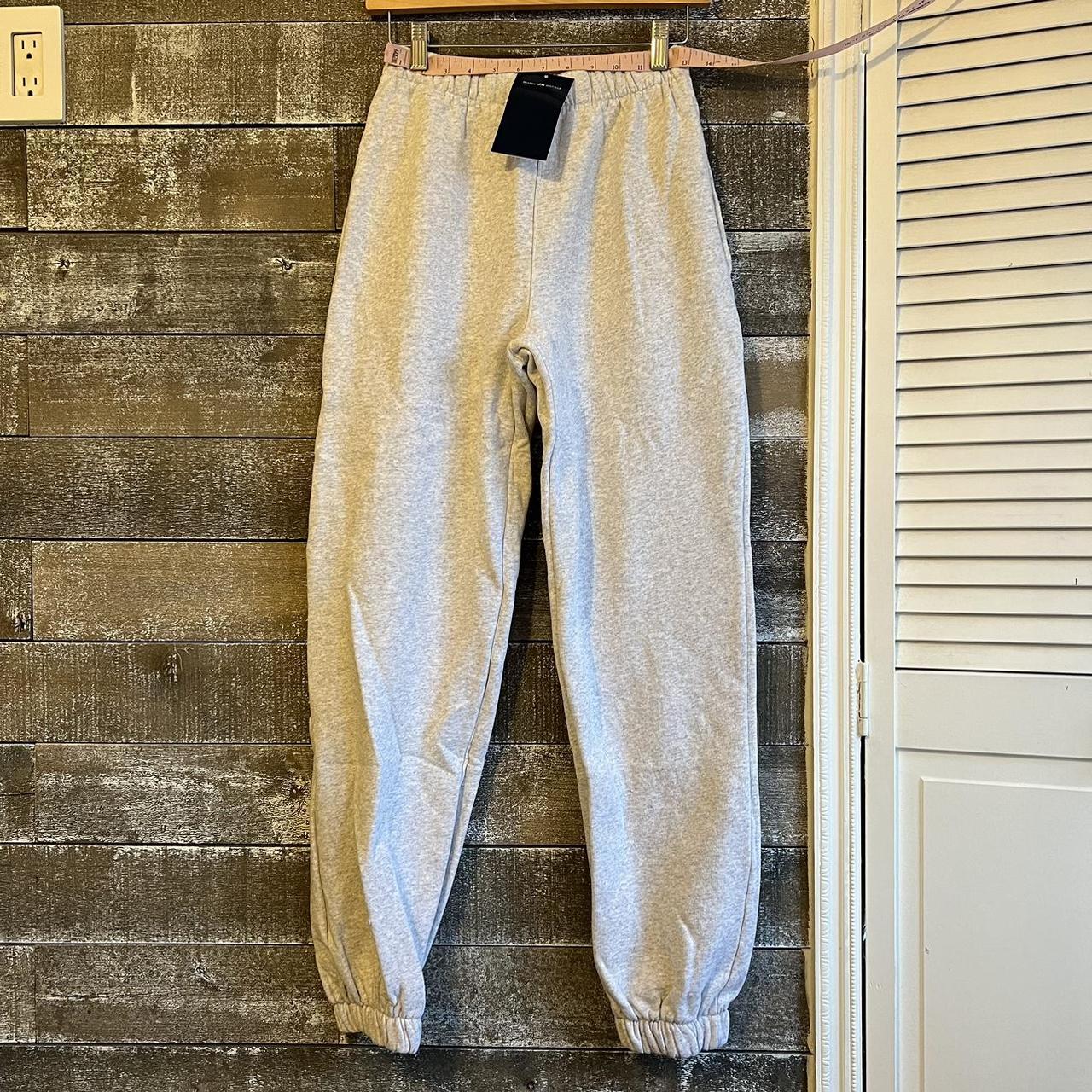 Brandy Melville light grey sweatpants - Depop