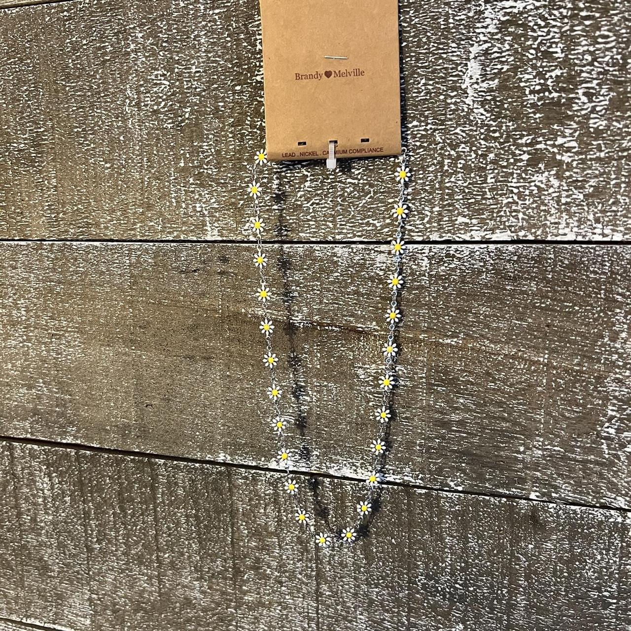 Brandy Melville flower necklace Depop