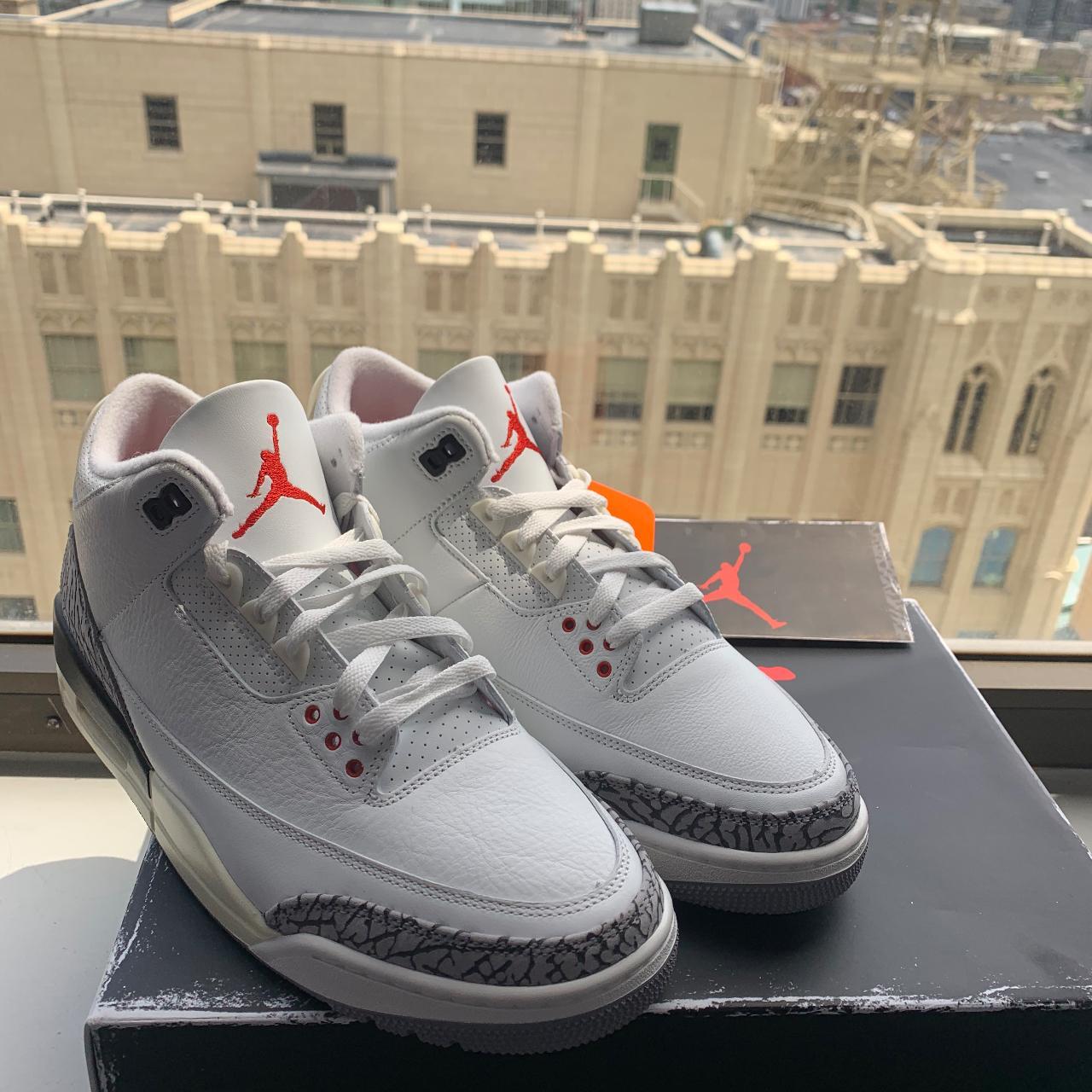 mens red and white jordans