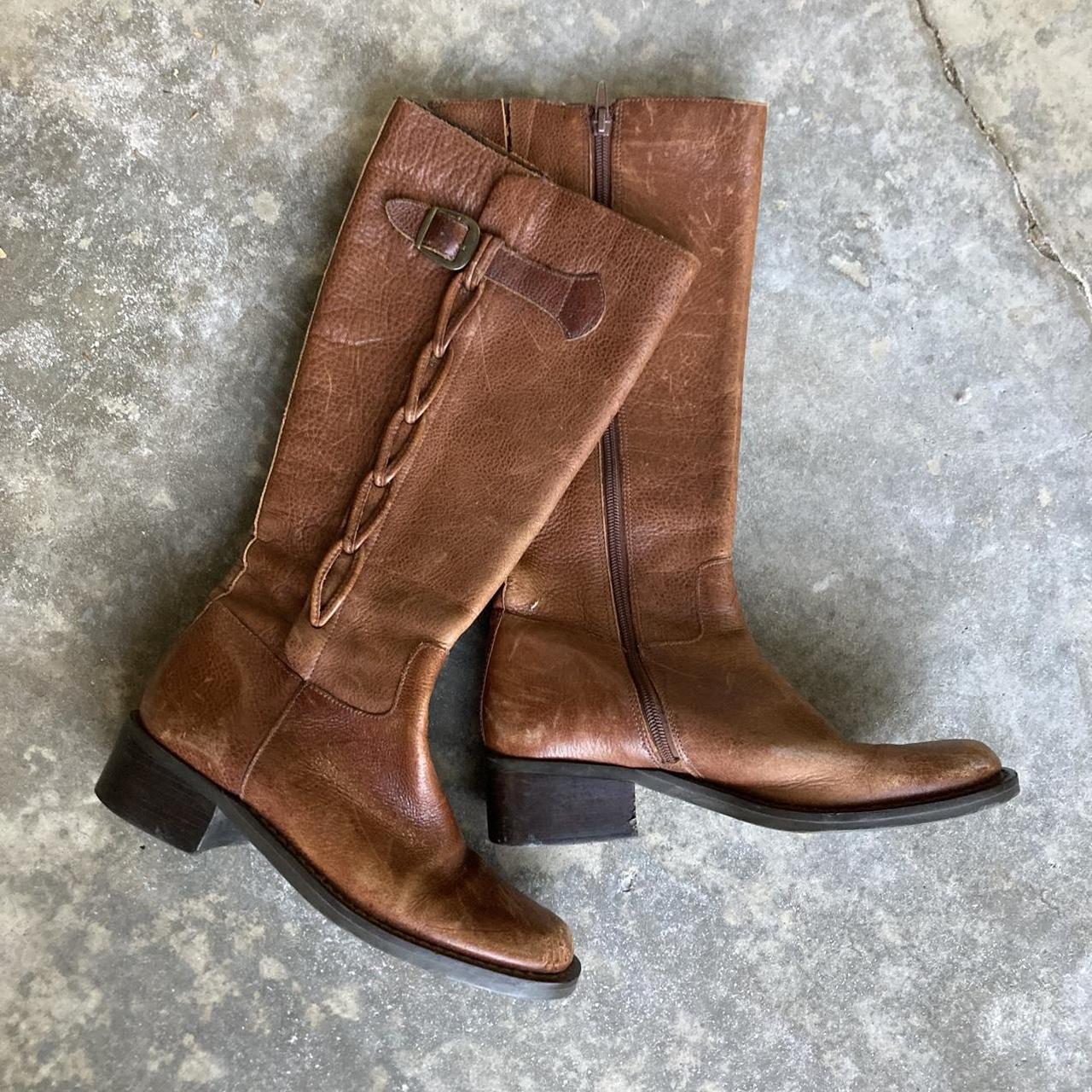 American Vintage Womens Brown Boots Depop 1691