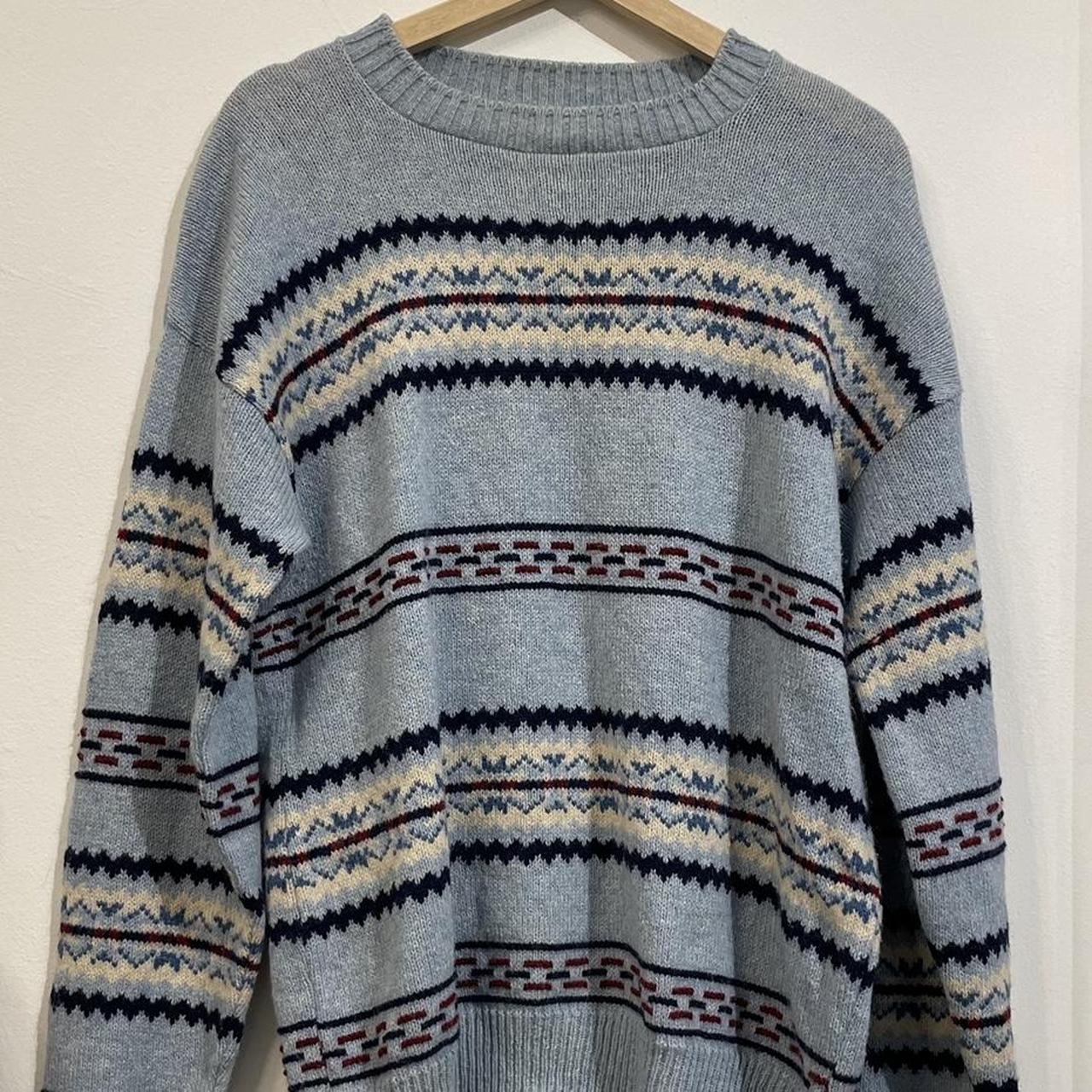 vintage 1980s Jantzen blue sweater perfect for... - Depop