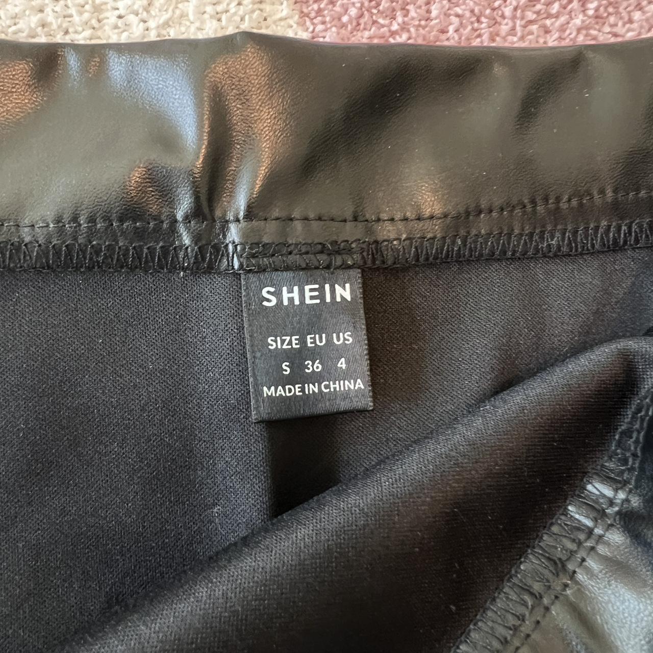 Shein Leather Skirt Women’s Size Small (4) Only... - Depop