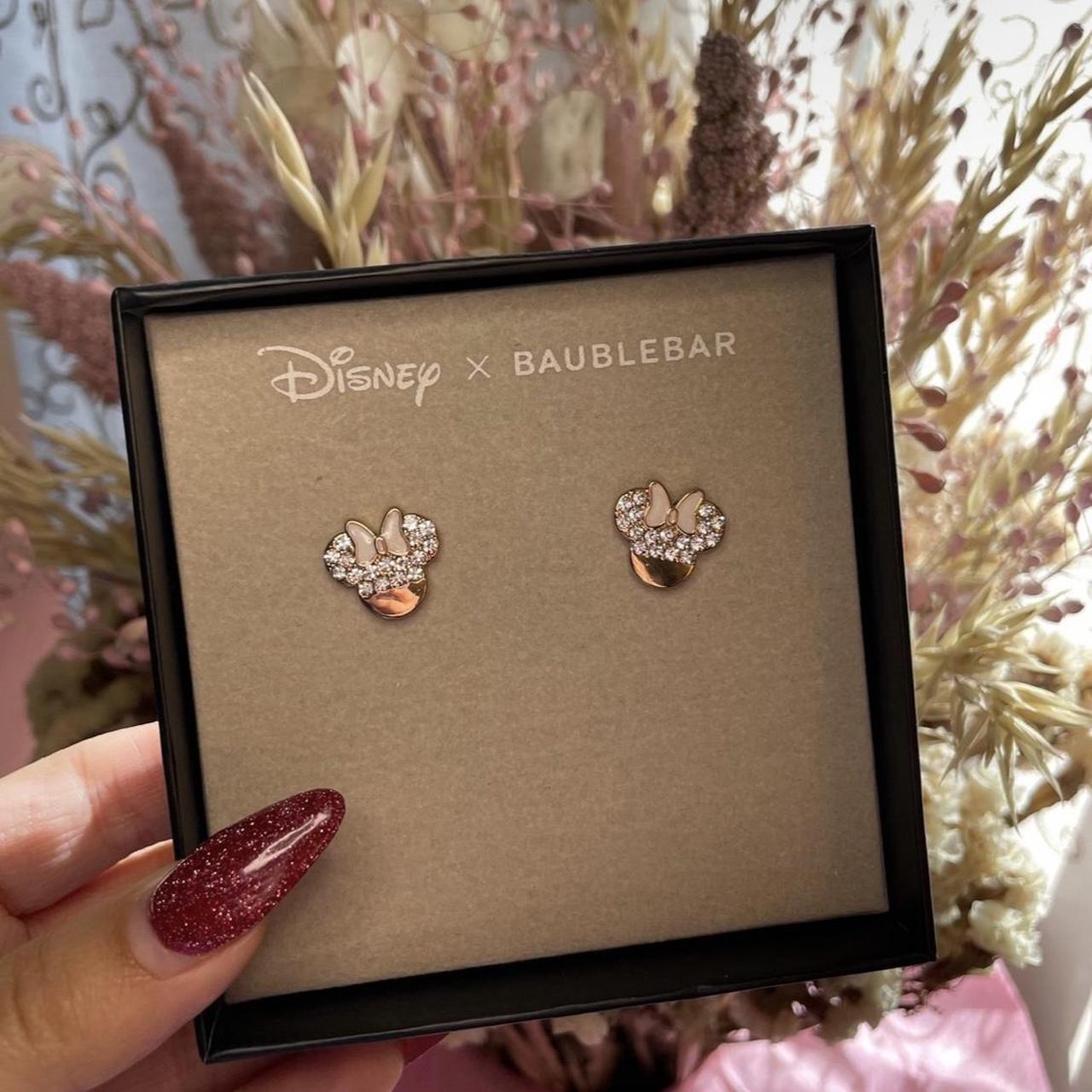 Shops Disney x Baublebar Minnie w/ flowers earrings