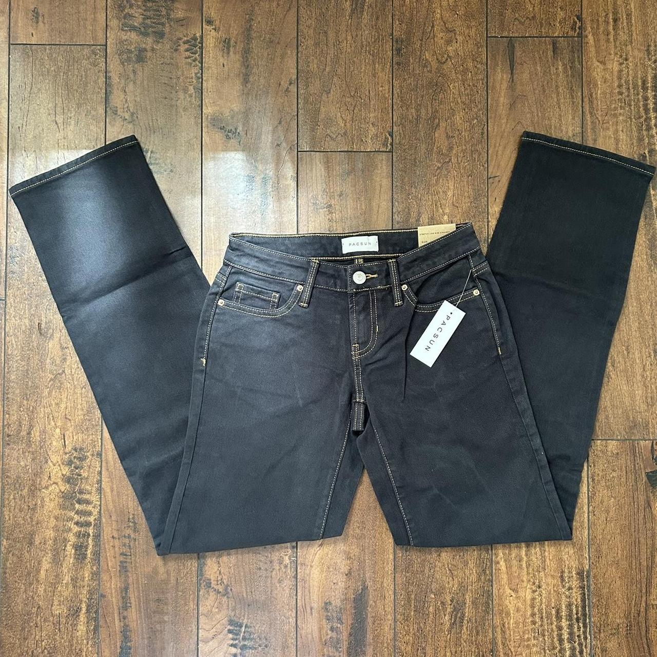 PacSun Stretch Black Wide Leg Jeans