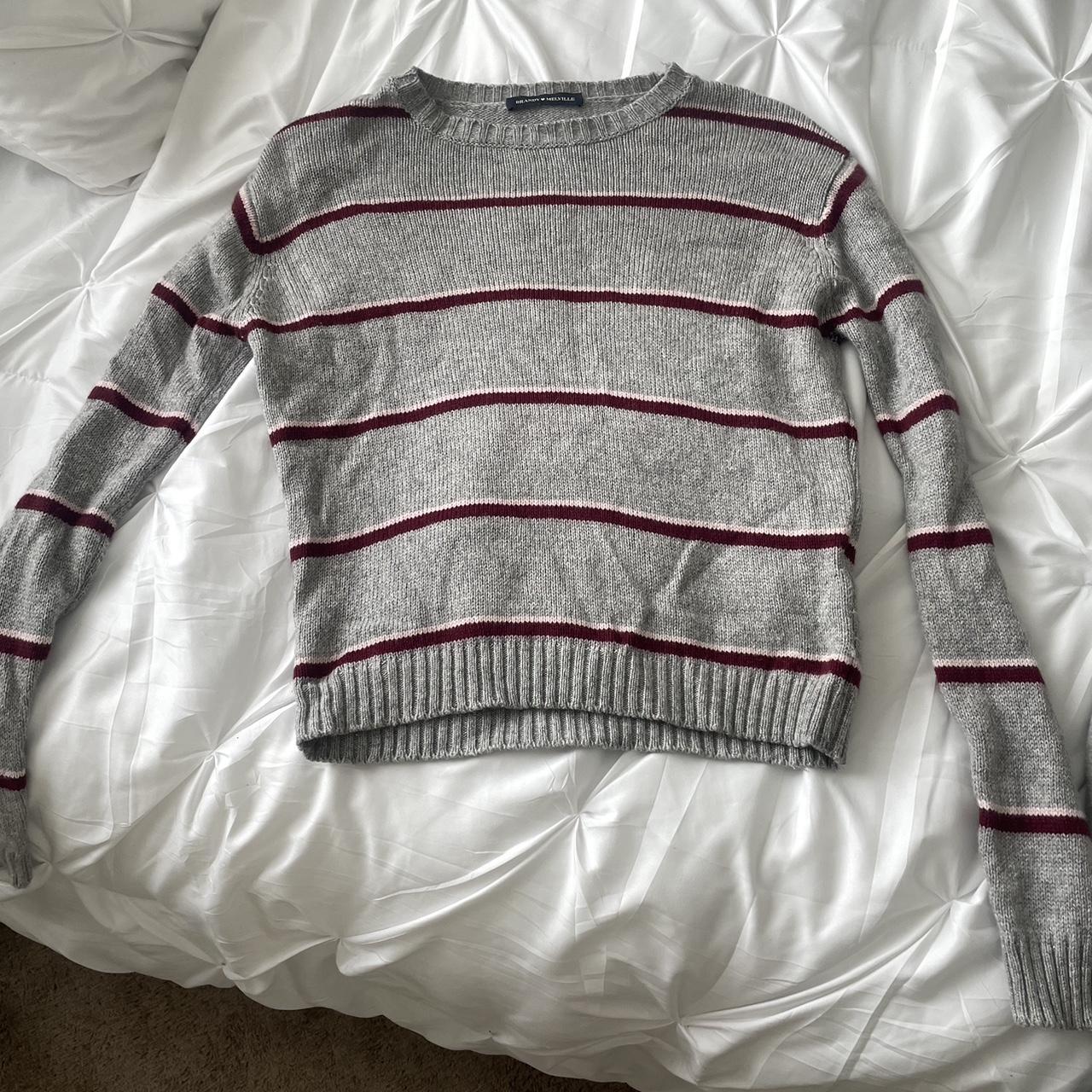Brandy pink and red stripped sweater 💗💗 no flaws Depop