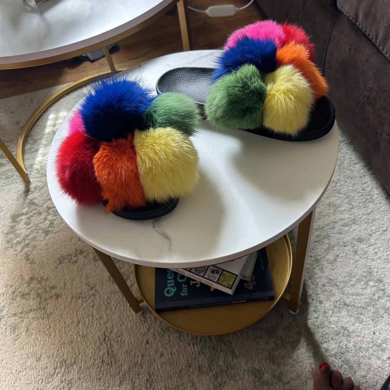 Women's Slides - Multi - US 9 – Slides colorful p… - image 1