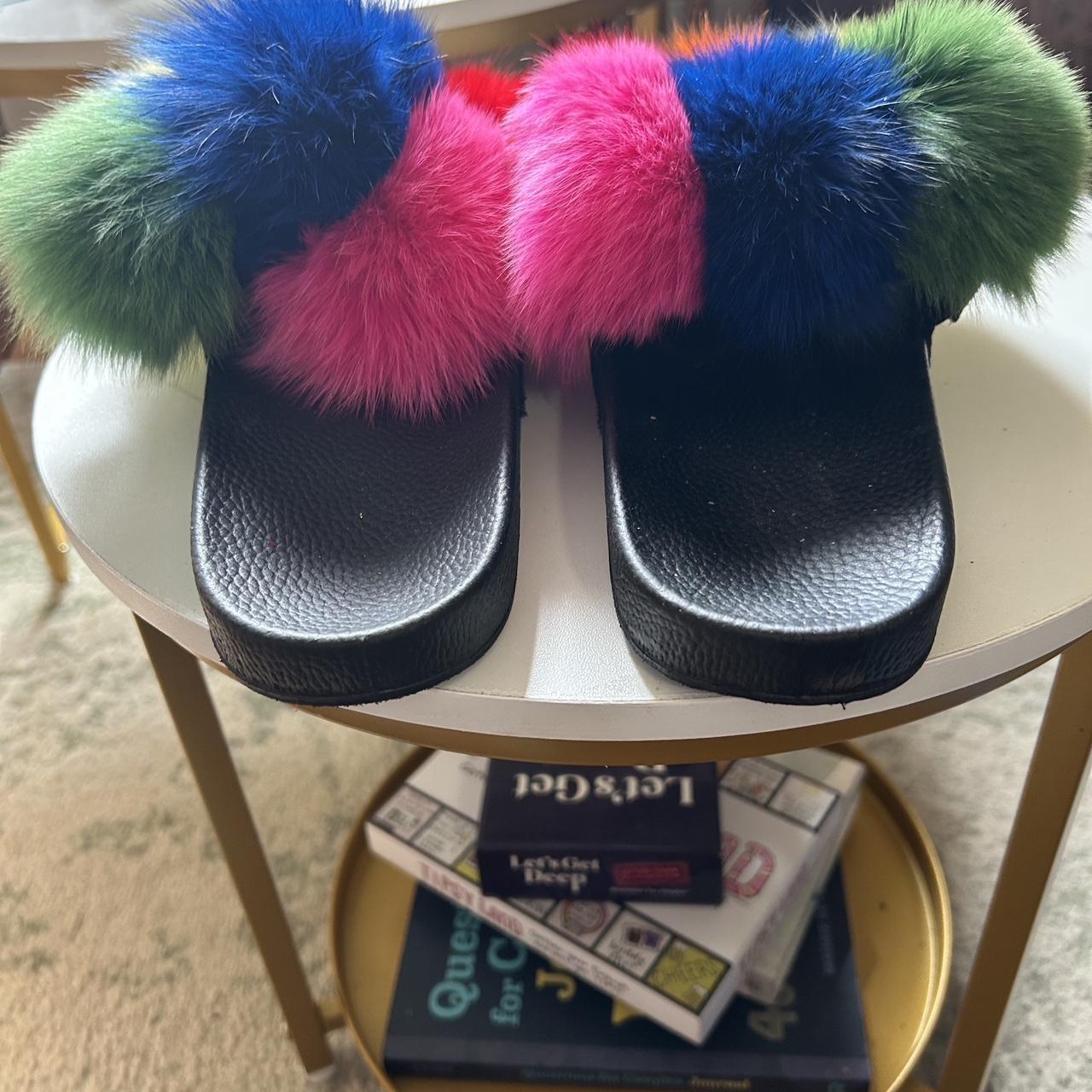 Women's Slides - Multi - US 9 – Slides colorful p… - image 4