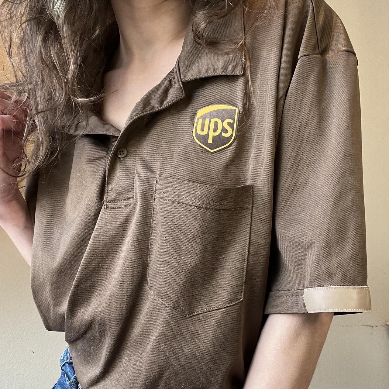 Ups brown 2025 polo shirt