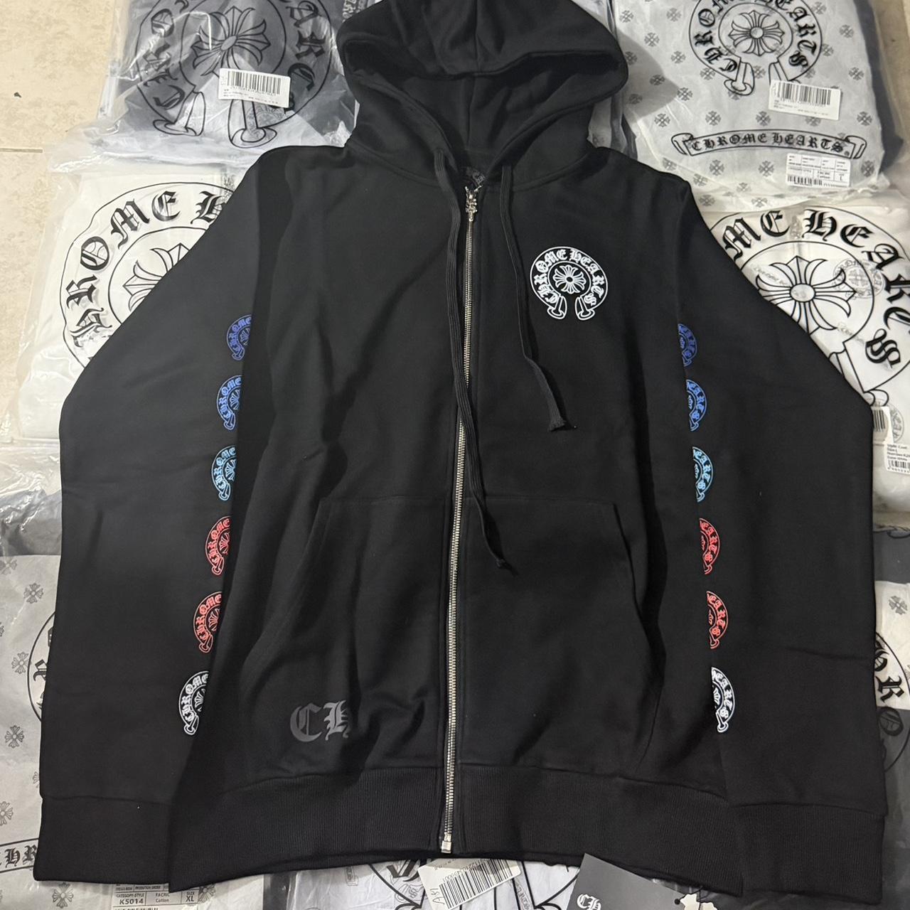 Chrome Hearts Floral Cross Zip Hoodie 'White' I have | Depop