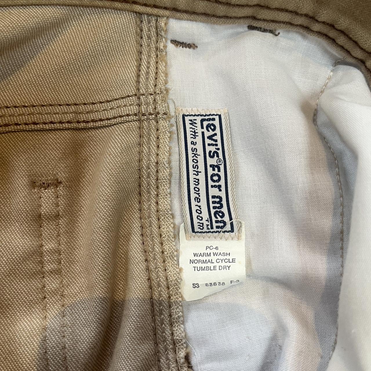 Levi's Men's Jeans - Tan/Cream - 38" – Vintage 19… - image 5
