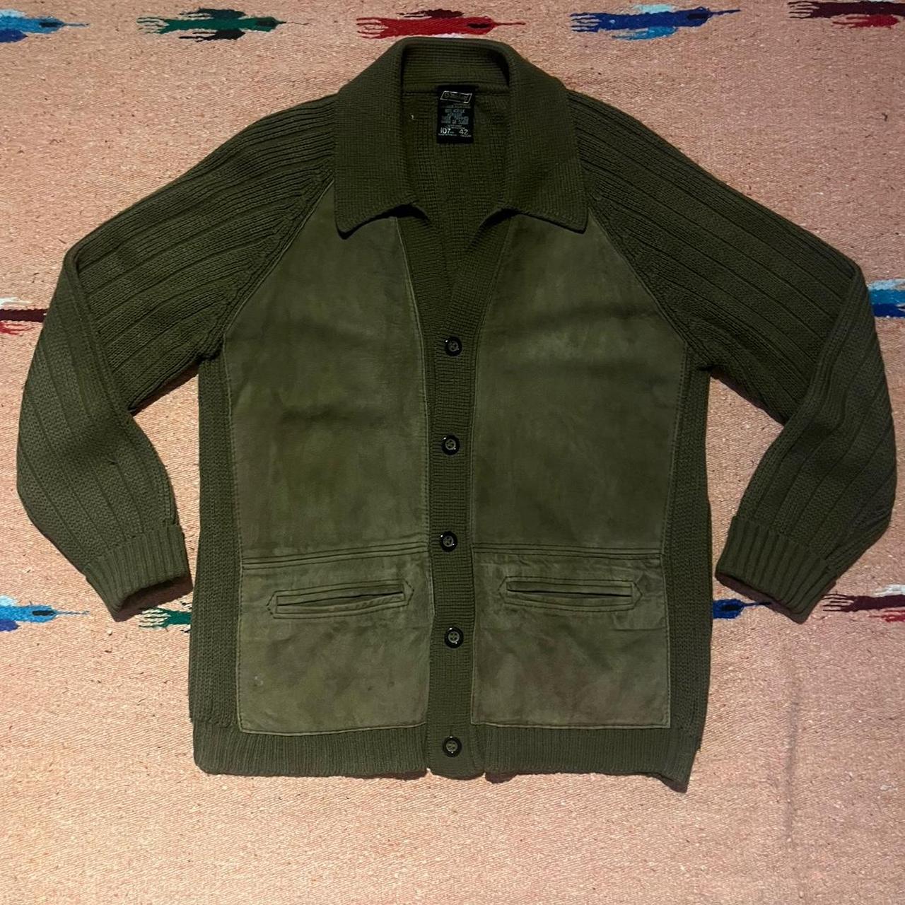 St Michael Men's Cardigan - Khaki/Green - L – Vin… - image 2