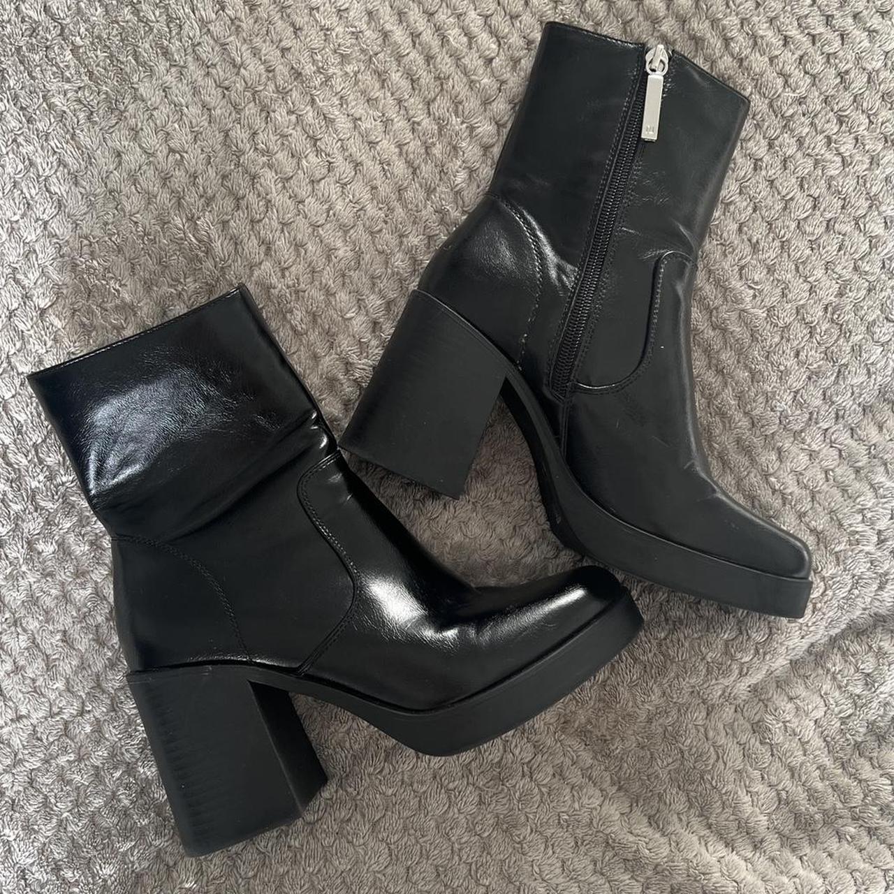 4 inch hot sale heel boots