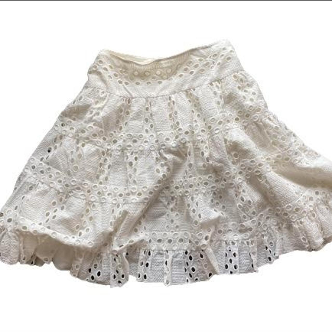 Anna Sui Women's White Skirt
