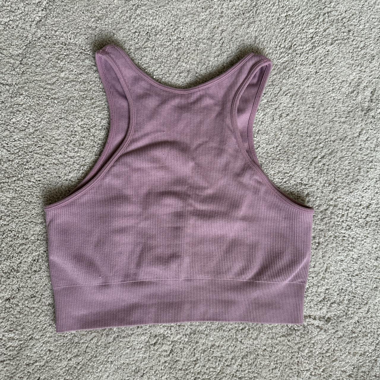 Set Women's Pink and Purple Top | Depop