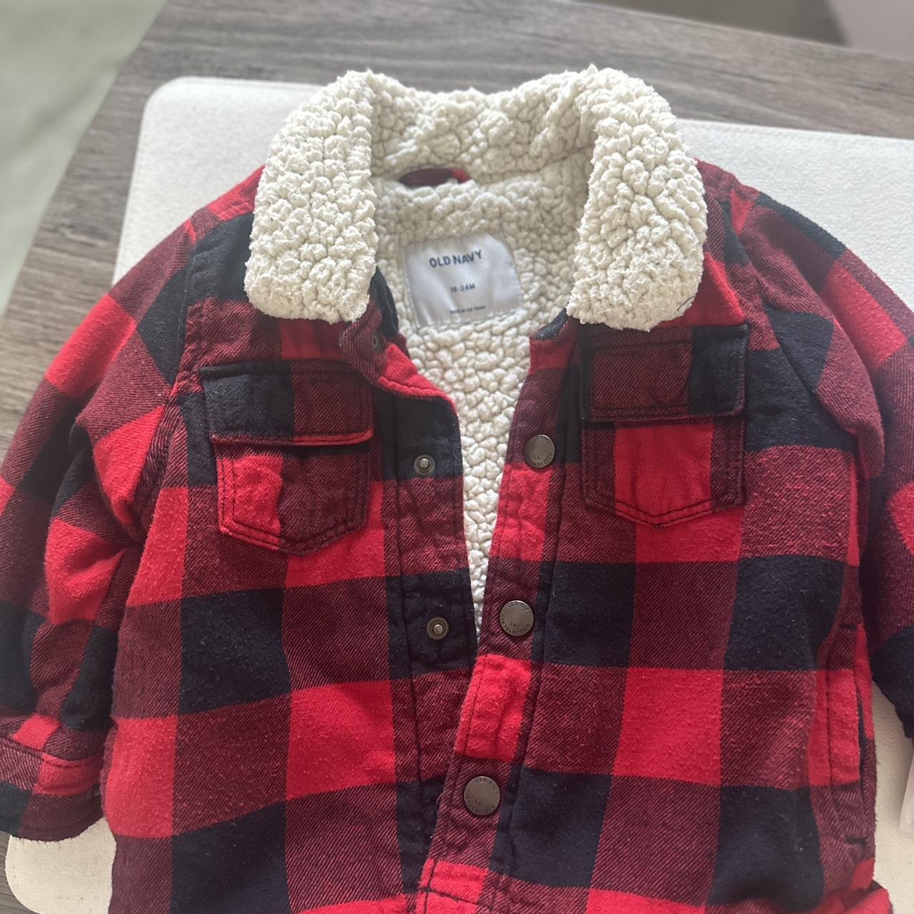 Buffalo plaid sale jacket old navy