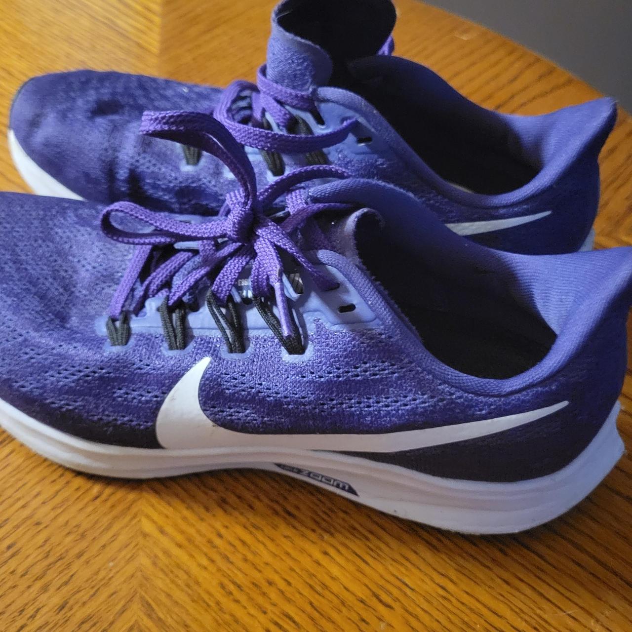 Grape Purple, Nike running shoes Barley worn, very... Depop